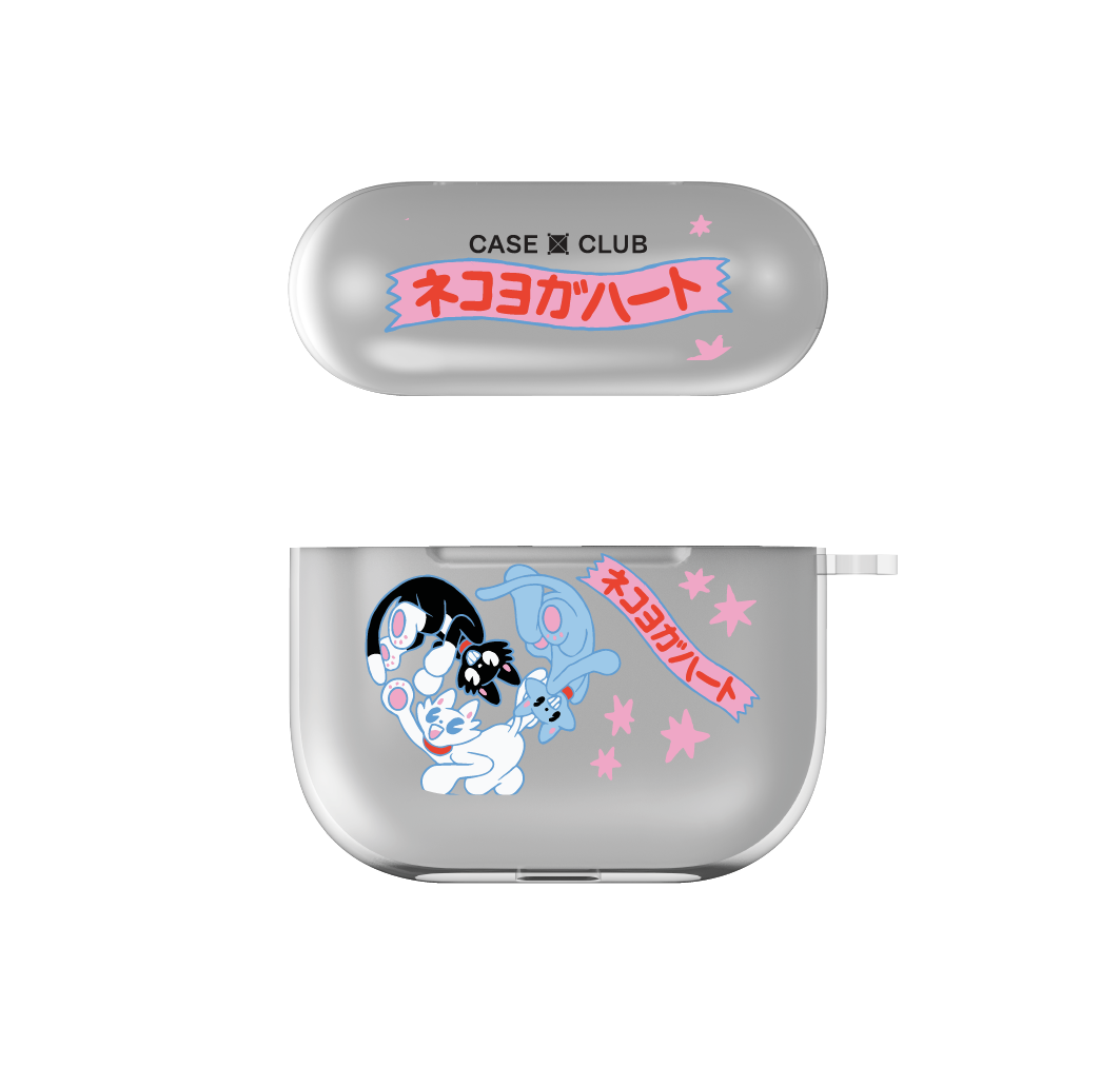 airpods 4 clear case neko triangle