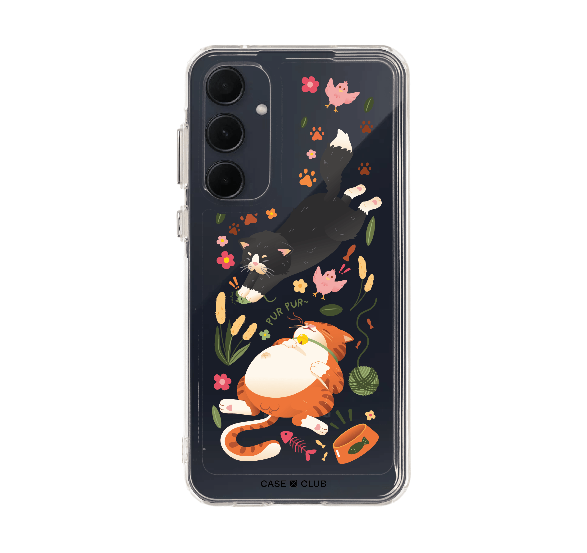 orange & black cat pattern