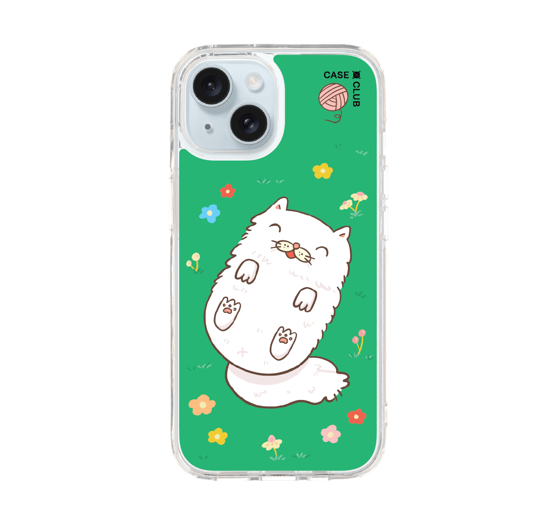 เคสใส iPhone 15 Persian แมวในสวนสวย