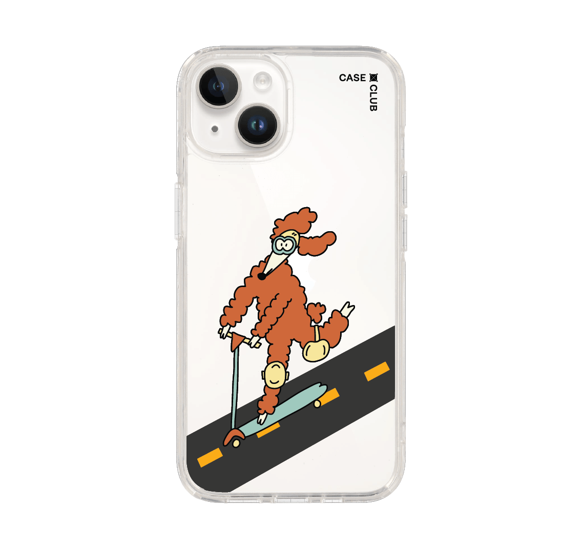 เคสใส iPhone 14 พุดเดิ้งสกู๊ตเตอร์