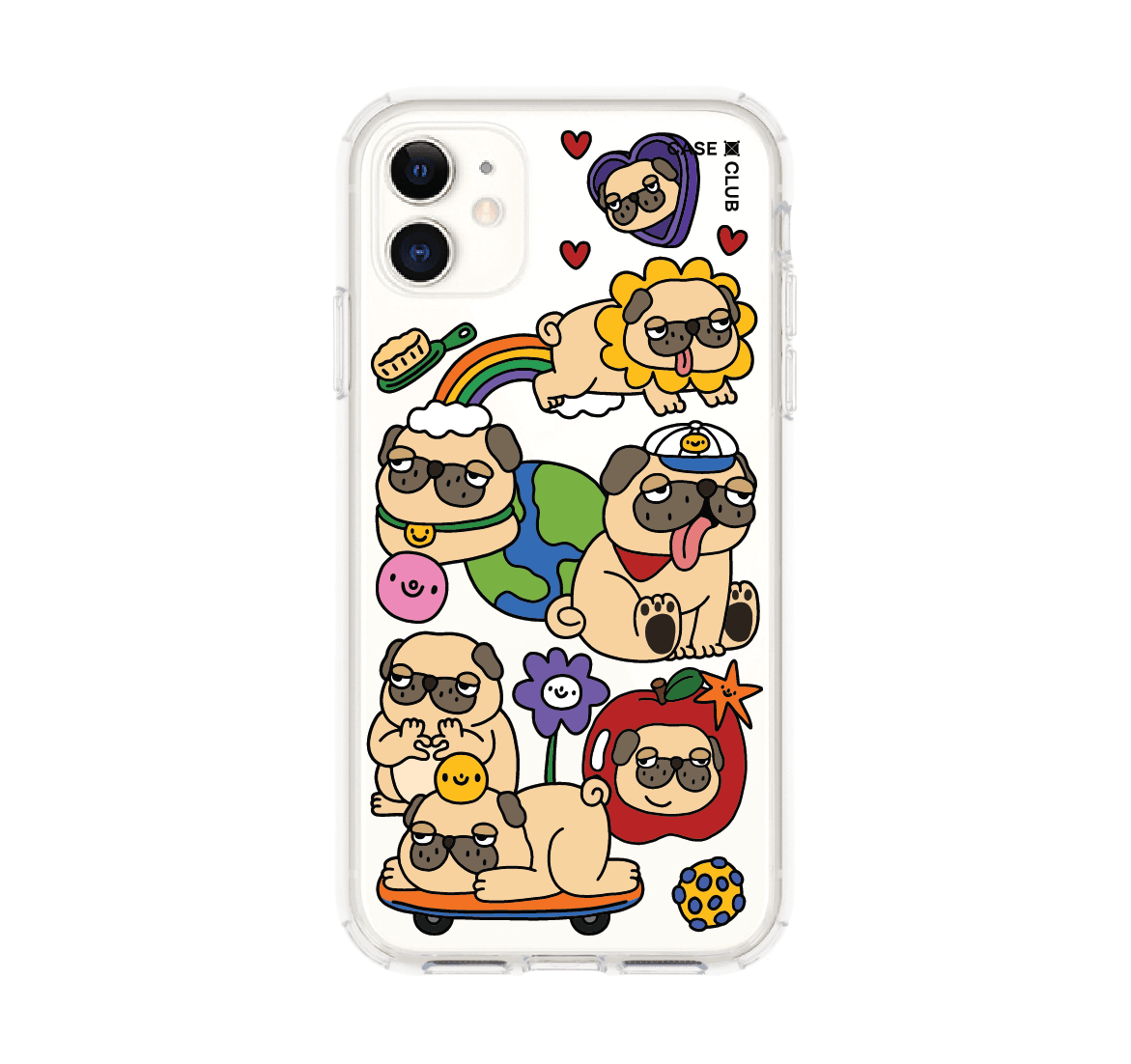 เคสใส iPhone 11 Pug เวิลด์ทัวร์