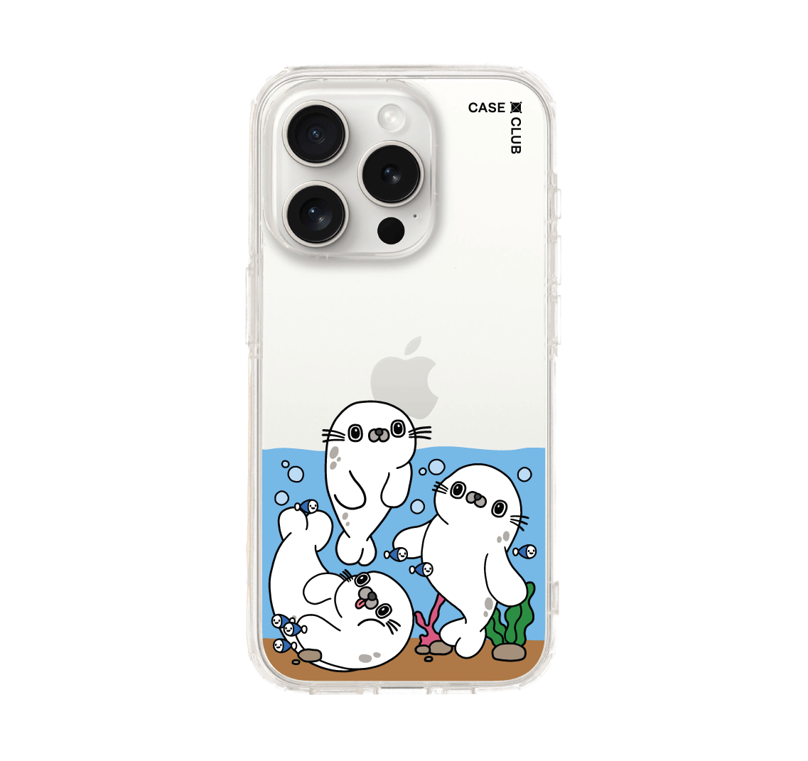 เคสใส iphone 15 pro ซีลใต้ทะเล