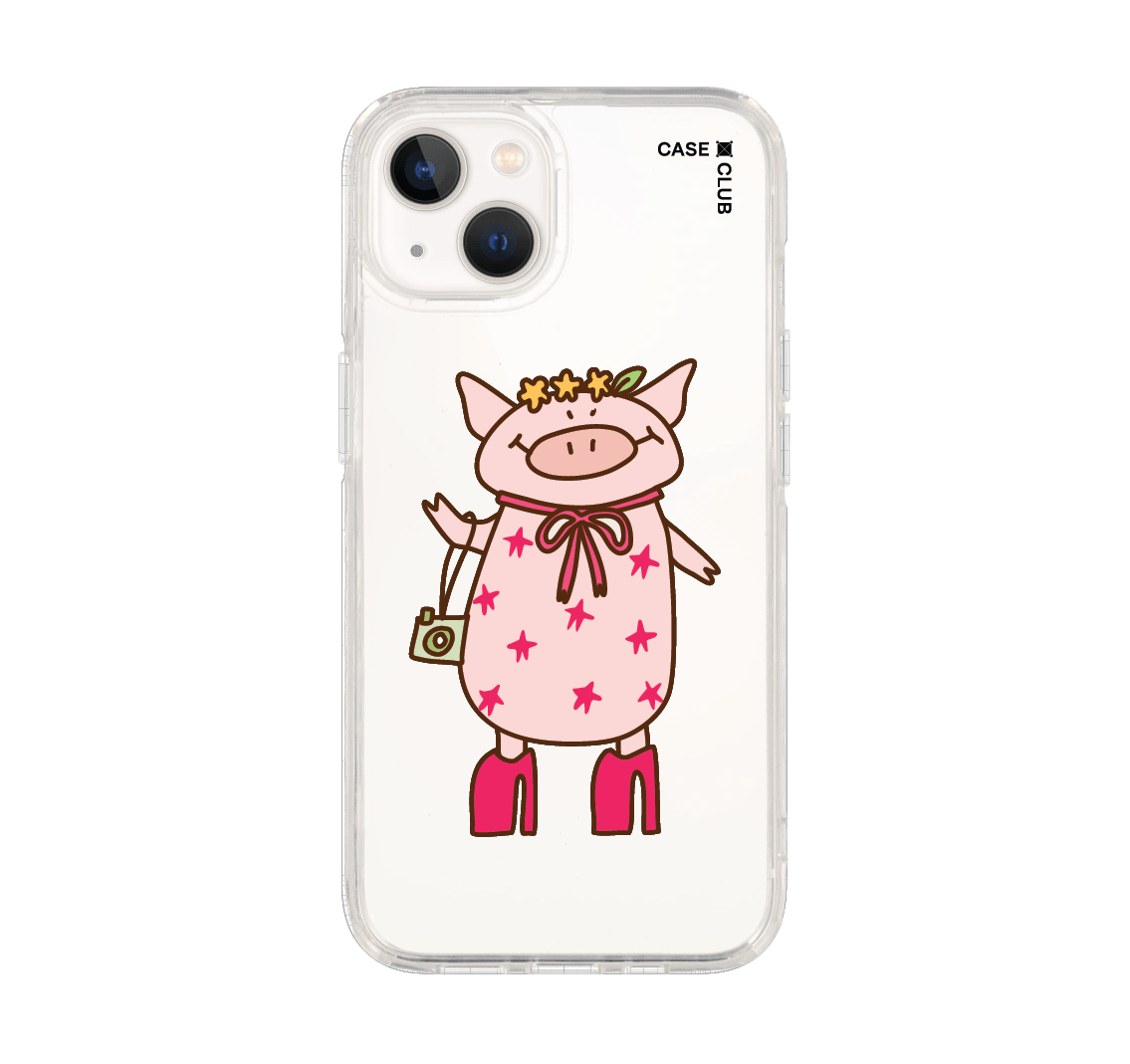 เคสใส iPhone 13 หมูช้อปปิ้ง