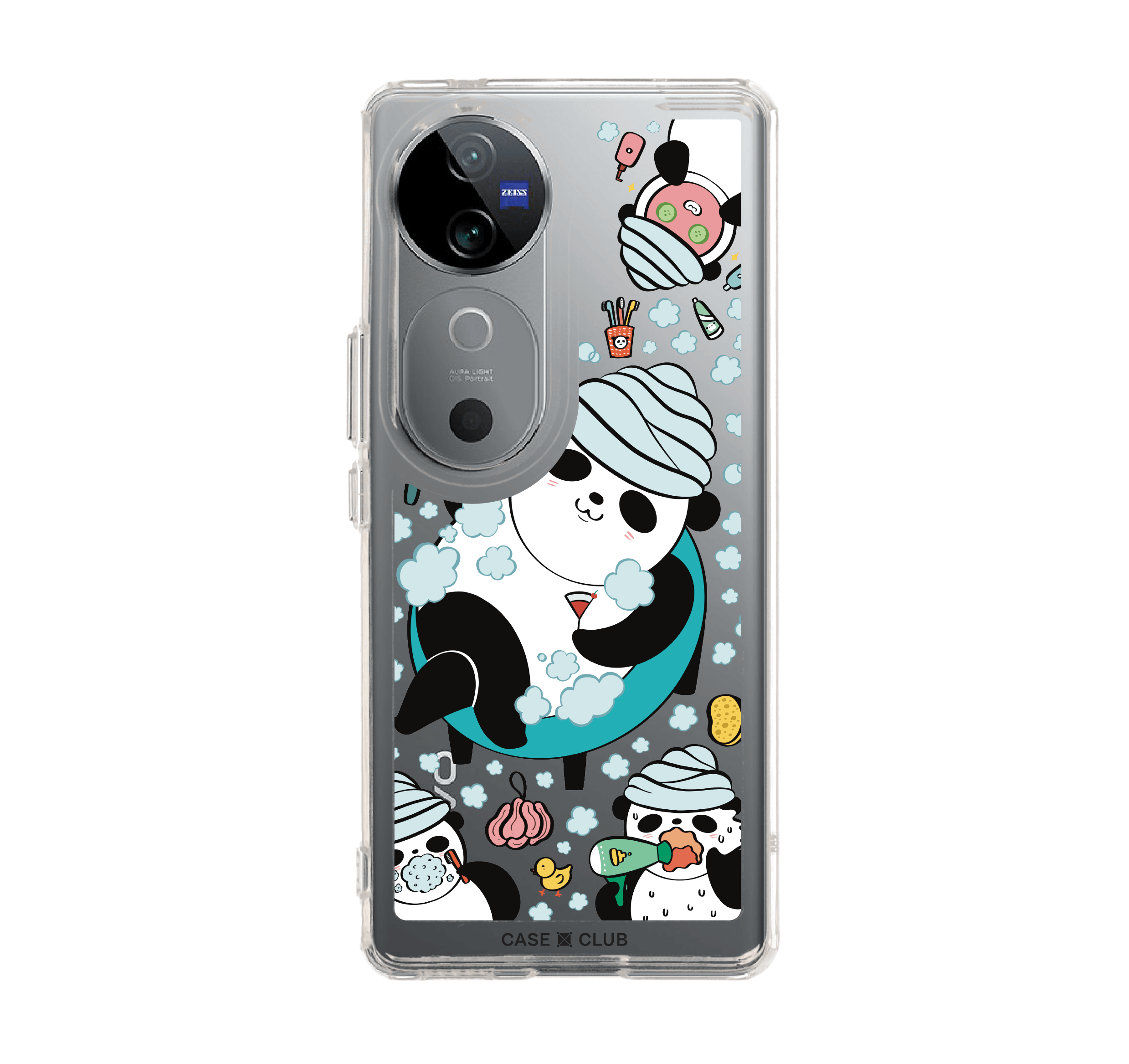 เคสใส vivo v40 5g แพนด้าอาบน้ำ