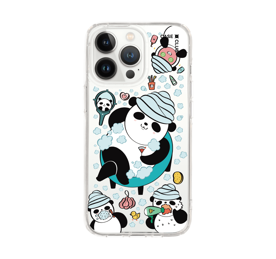 เคสใส iphone 13 pro แพนด้าอาบน้ำ