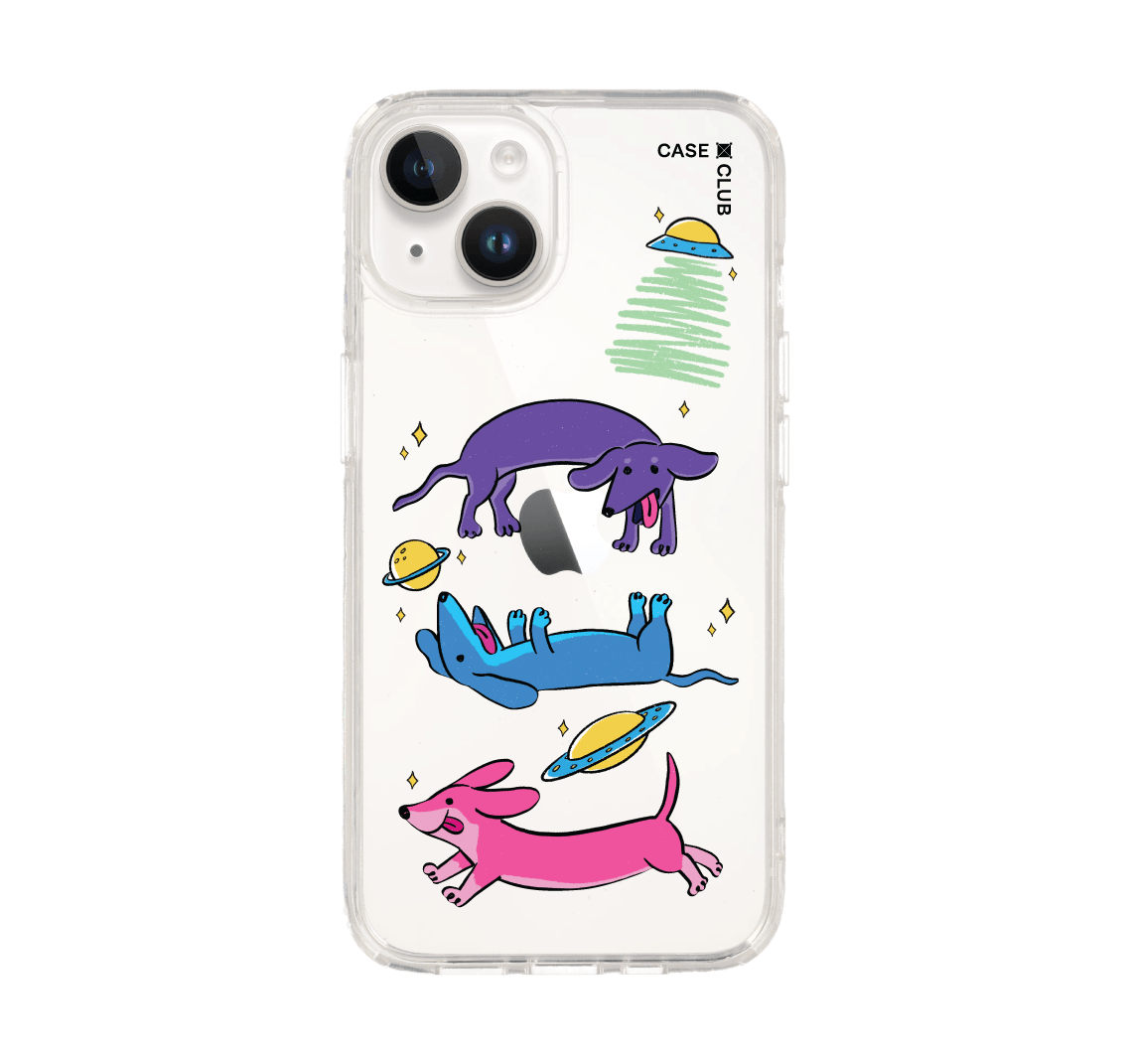 เคสใส iPhone 14 ดัชชุนด์อวกาศ