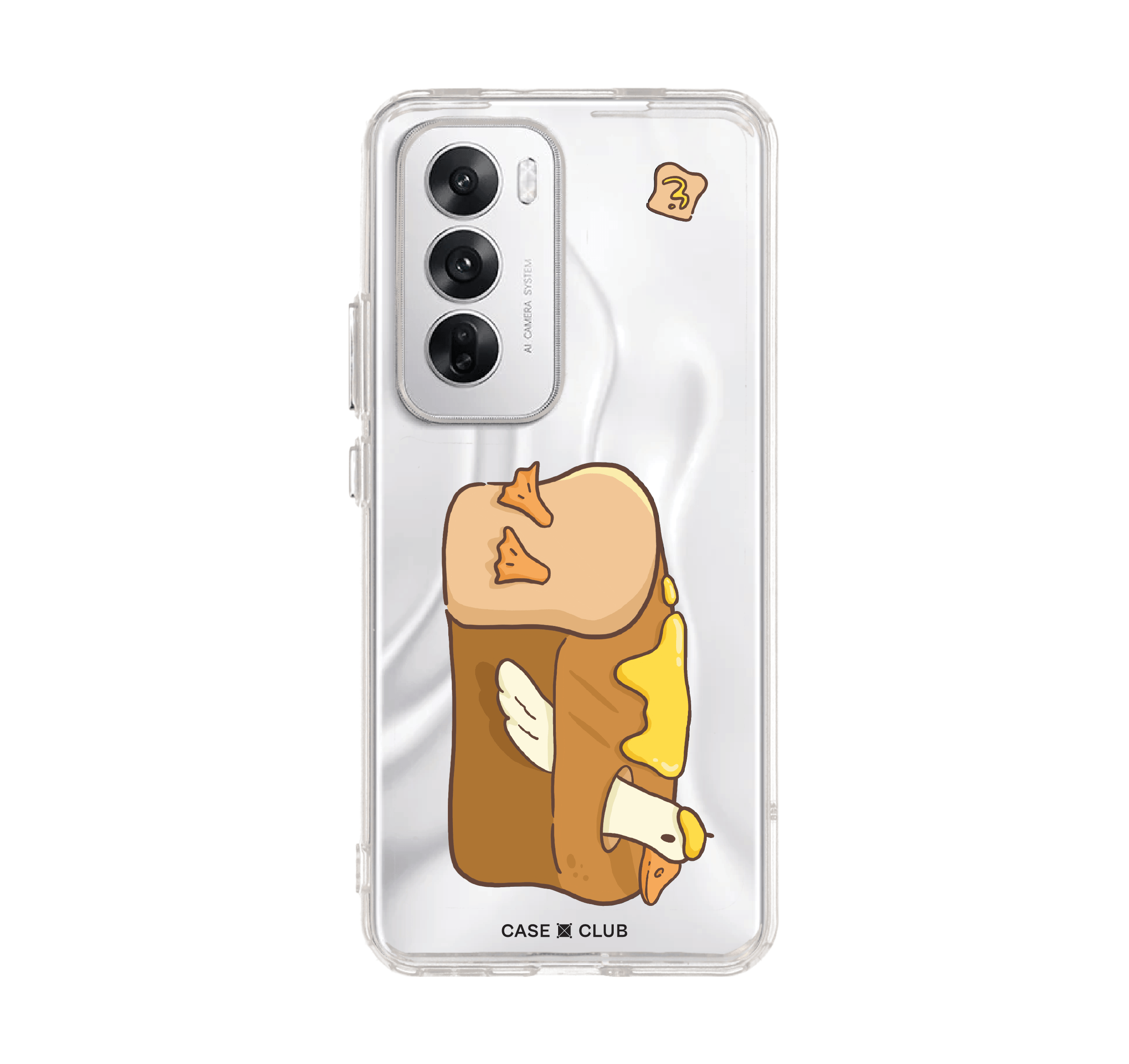 Oppo Reno 12 Clear Case Toast Duck