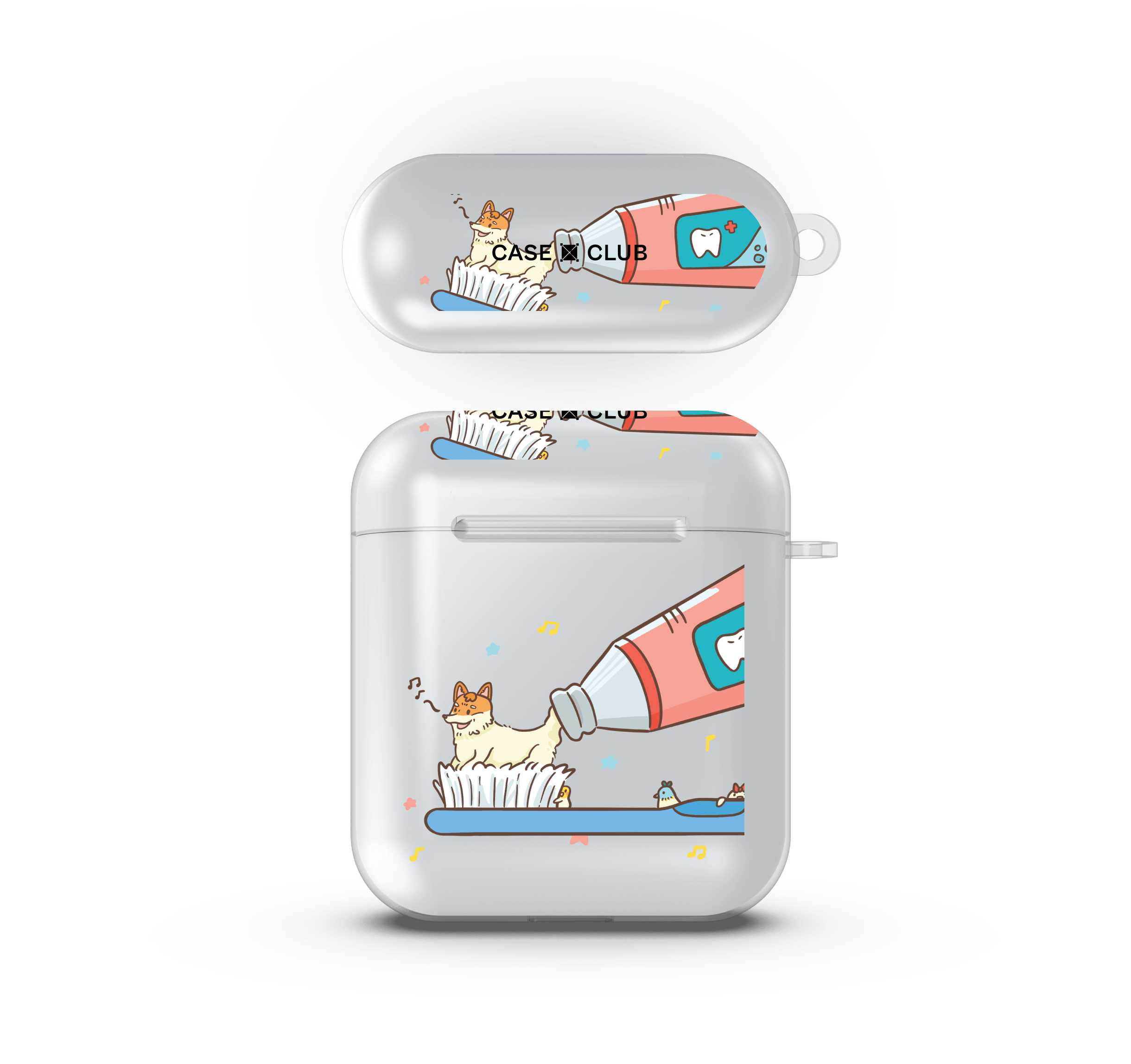 เคสใส AirPods รุ่น 1/2 จิ้งจอกยาสีฟัน