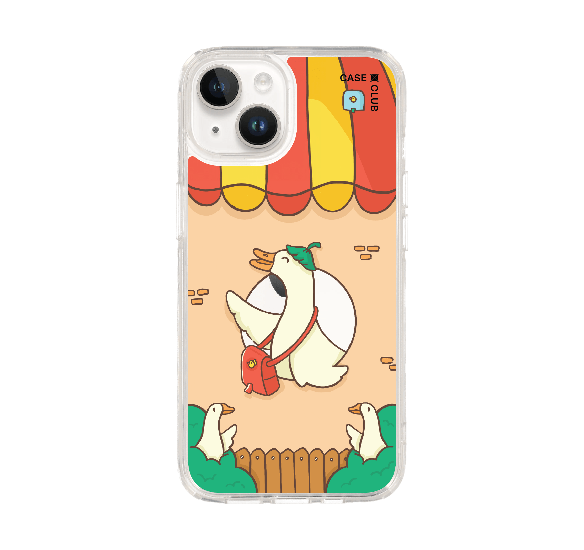 เคสใส iPhone 14 เป็ดพักผ่อนชิลล์