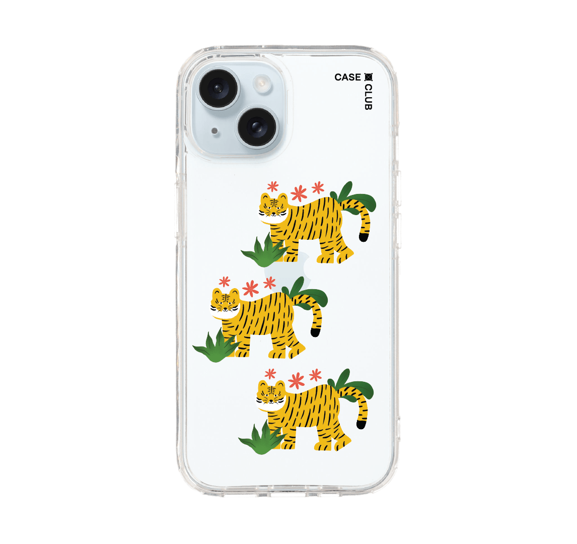 เคสใส iPhone 15 ลายเสือเหลือง
