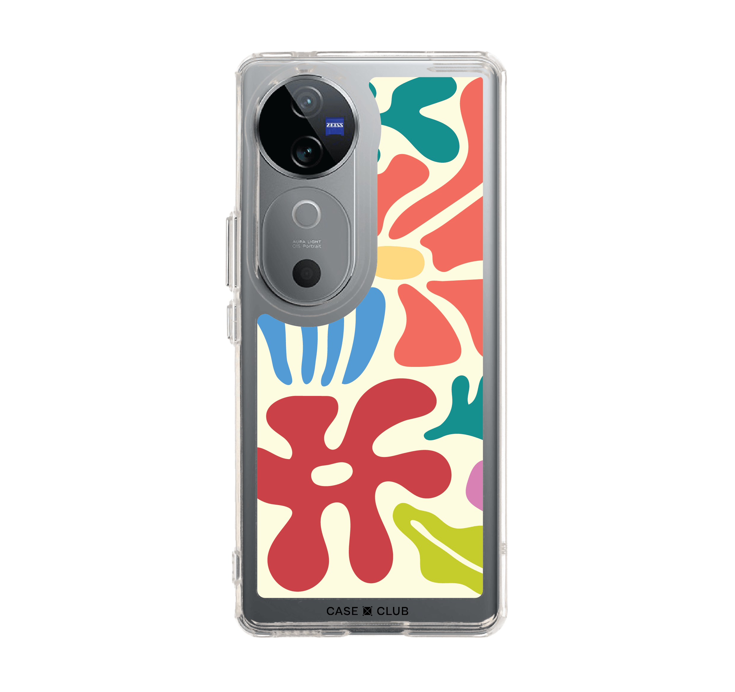 เคสใส vivo v40 5g ดอกไม้นามธรรม