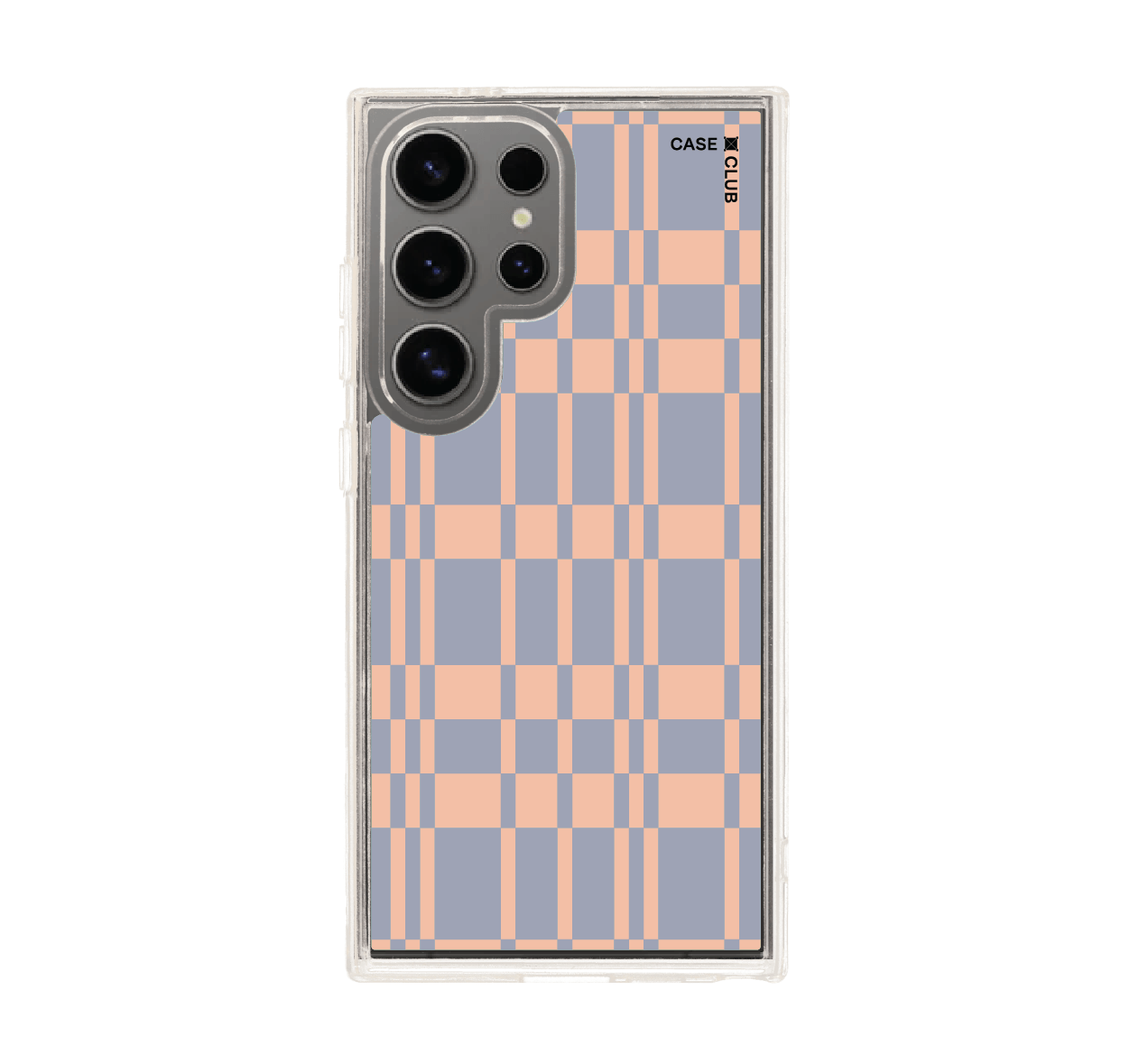 asymmetric orange & blue grid