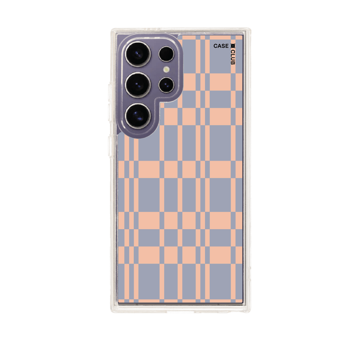 asymmetric orange & blue grid
