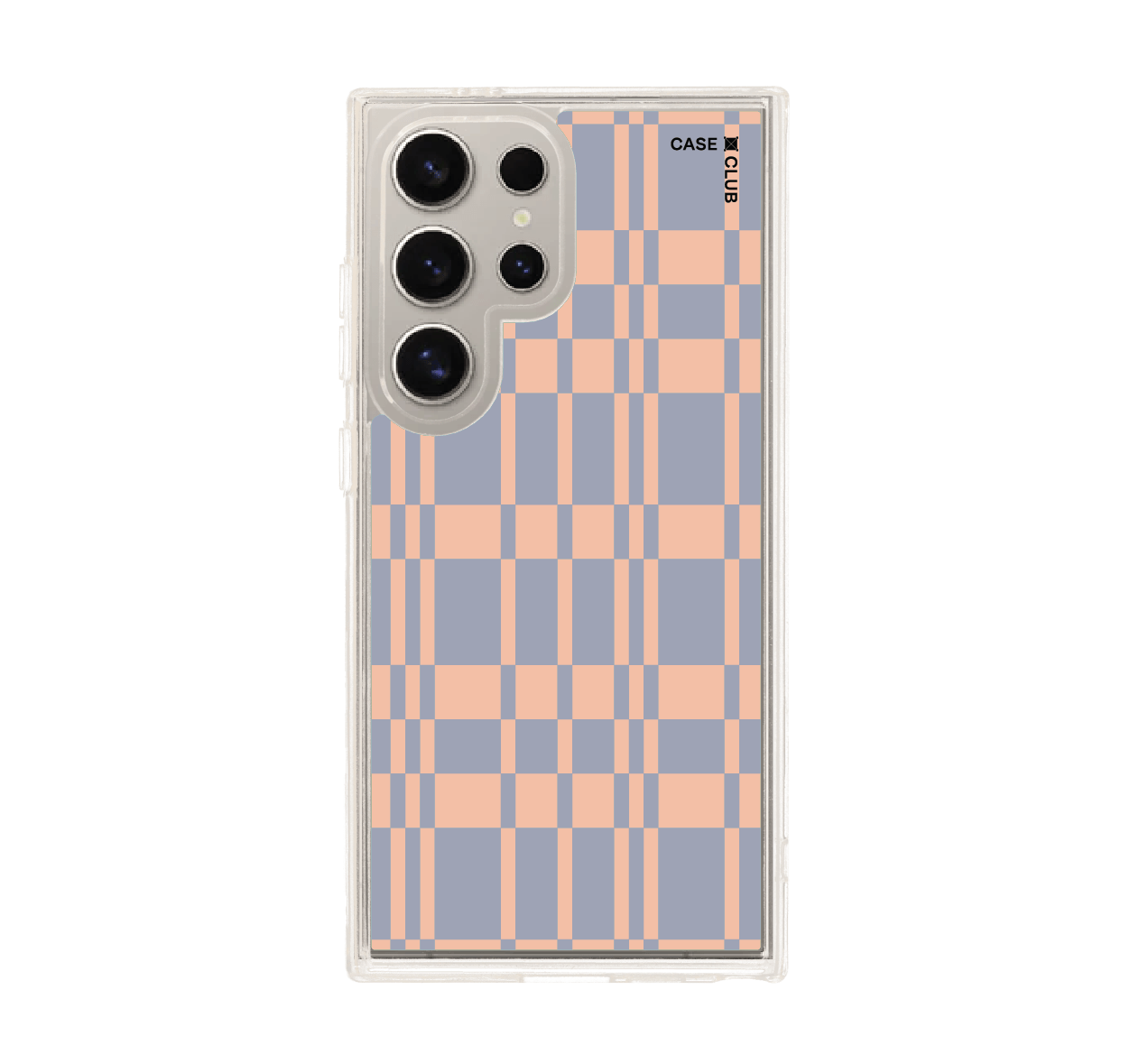asymmetric orange & blue grid