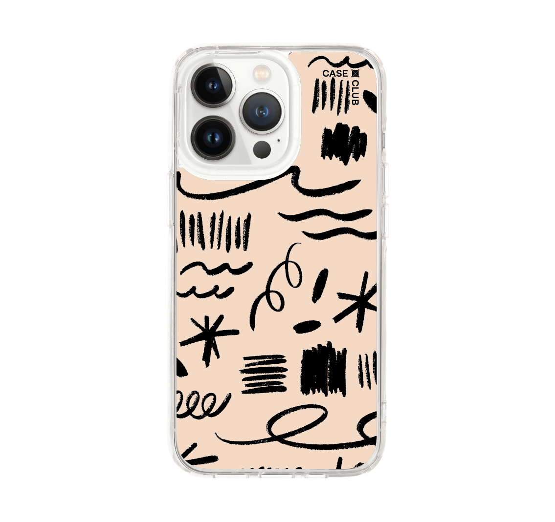 เคสใส iPhone 13 Pro แปรงขาวดำ