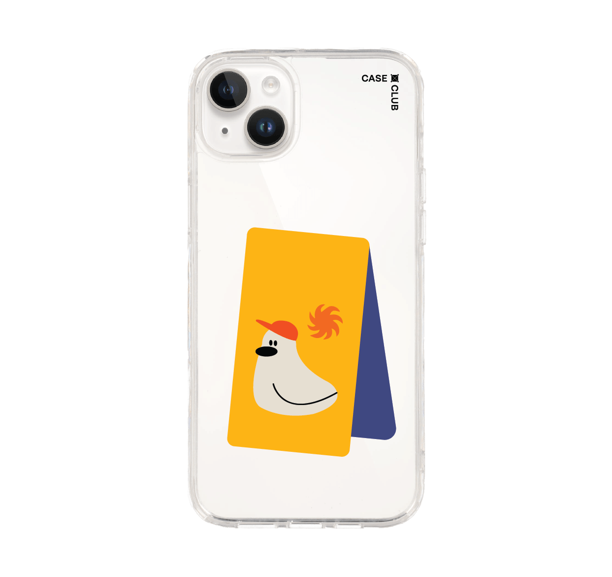 เคสใส iPhone 14 Plus ป้ายไก่น่ารัก