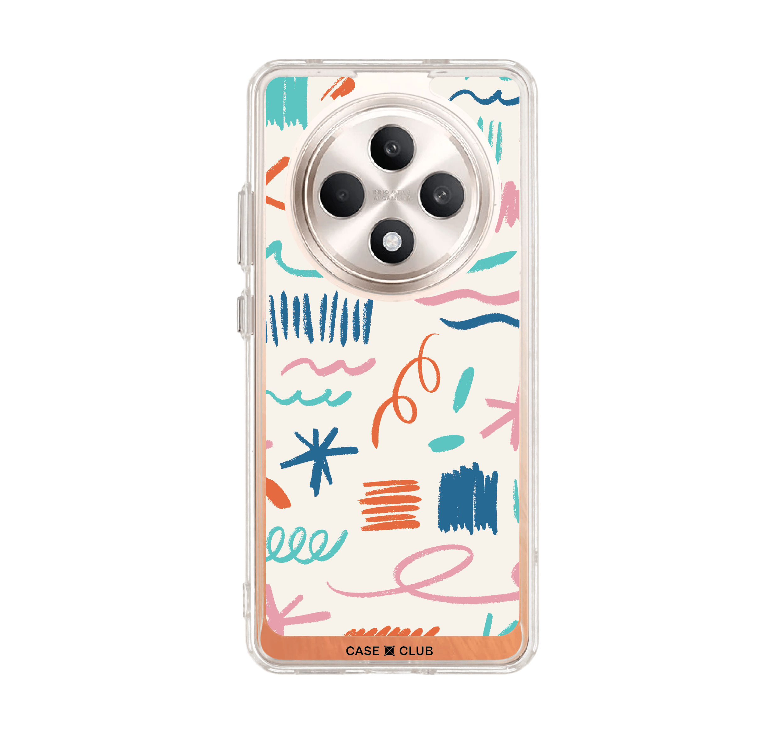 เคสใส oppo reno 12f แปรงโทนเย็น