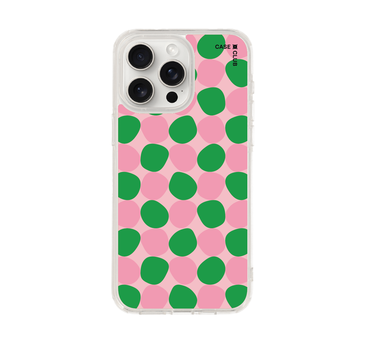 เคสใส iPhone 15 Pro Max จุดเขียวเข้ม