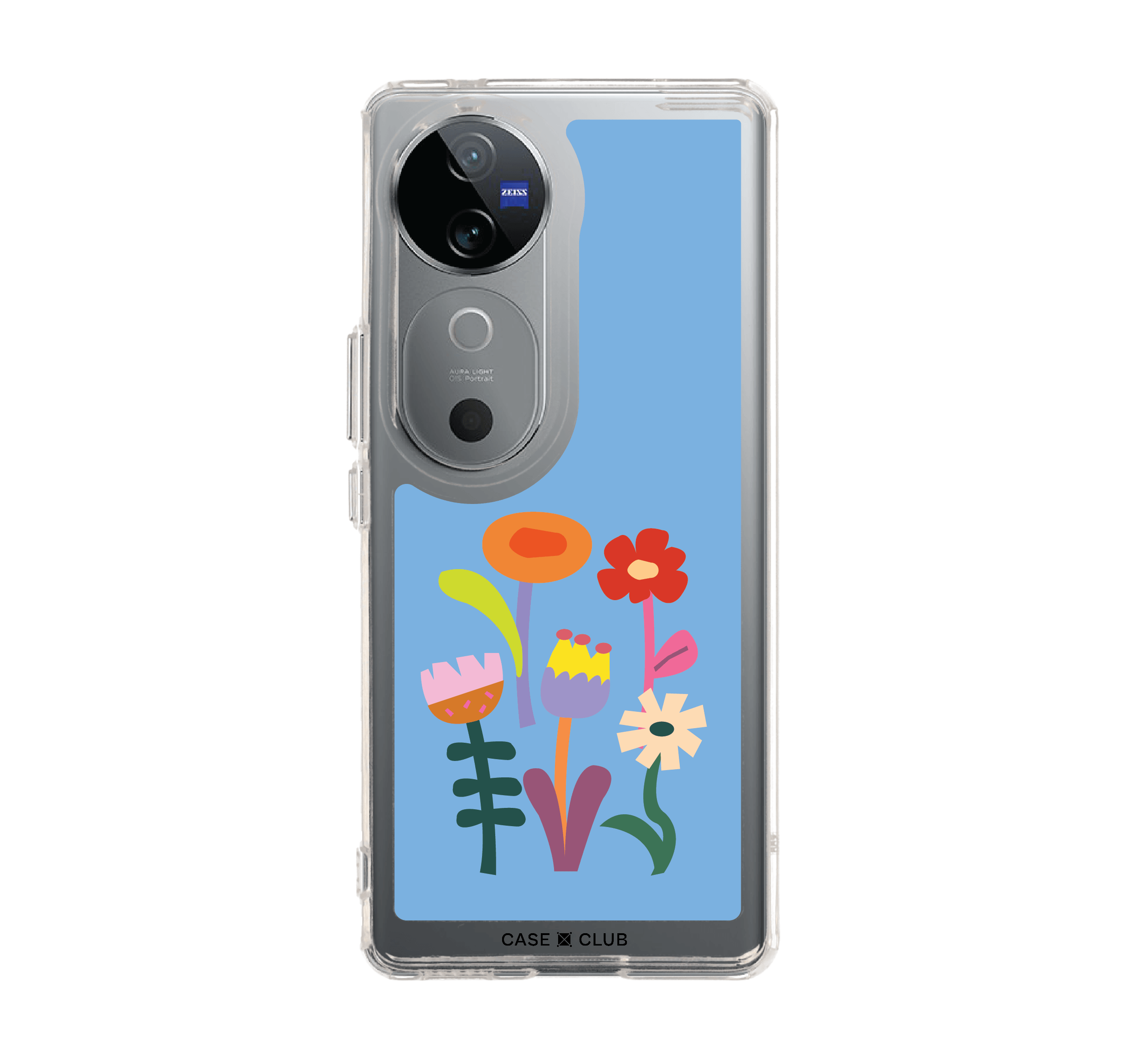เคสใส vivo v40 5g สวนดอกไม้
