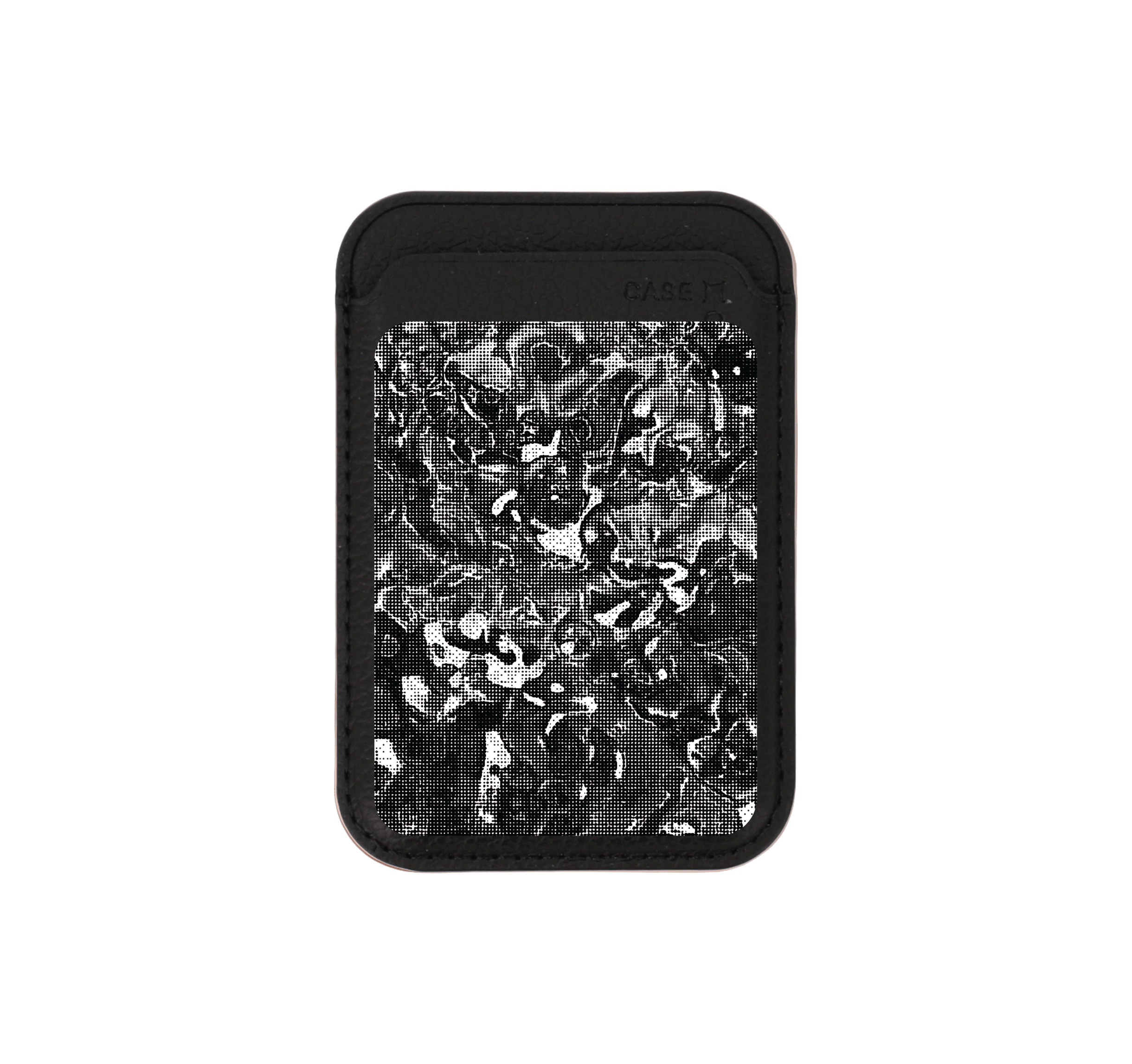 black wallet magsafe halftone abstract