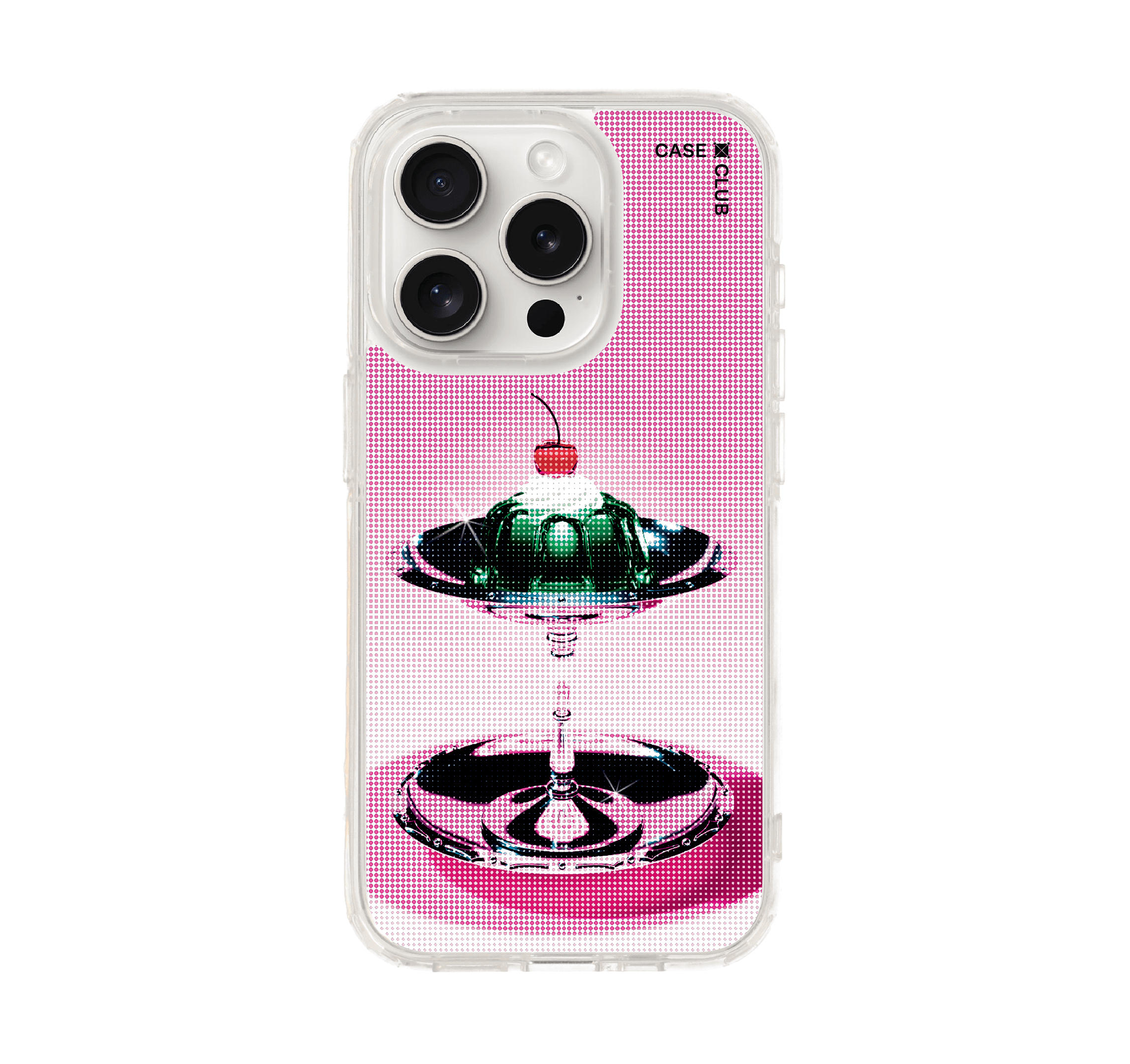 เคสใส iphone 15 pro เยลลี่ฮาล์ฟโทน