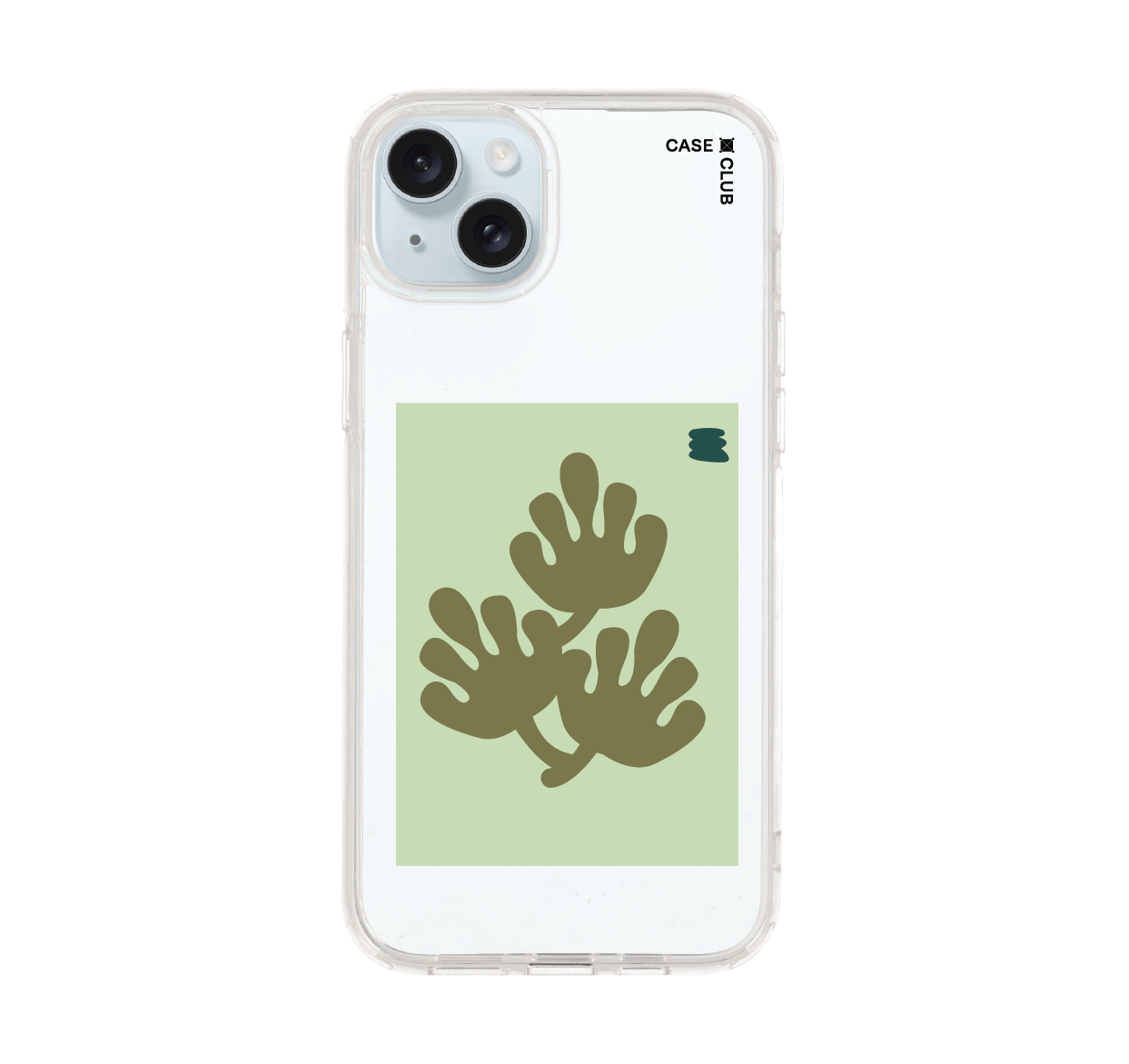 เคสใส iPhone 15 Plus โปสเตอร์ใบไม้
