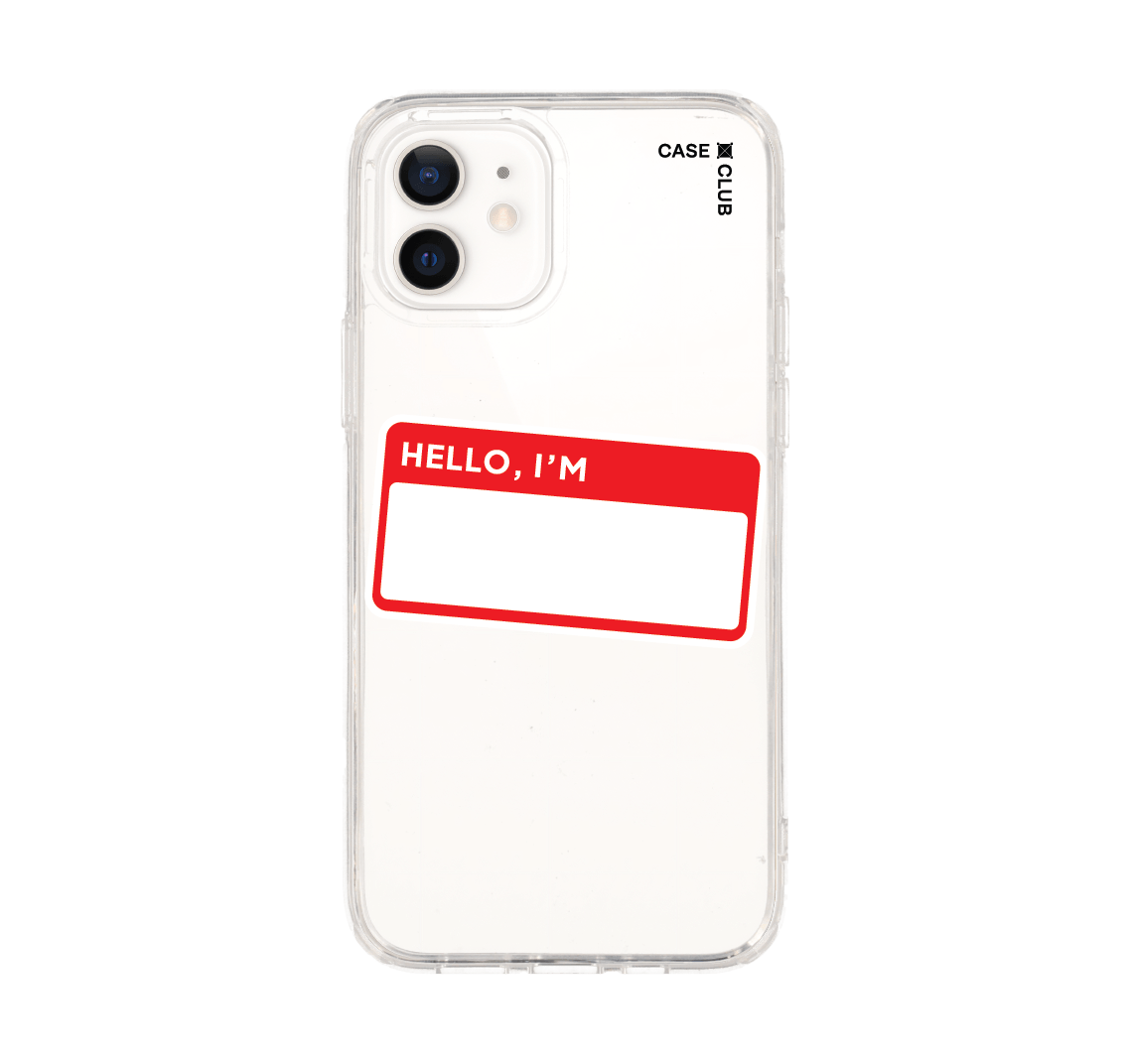 เคสใส iPhone 12/12 Pro โน้ต สวัสดีฉันคือ
