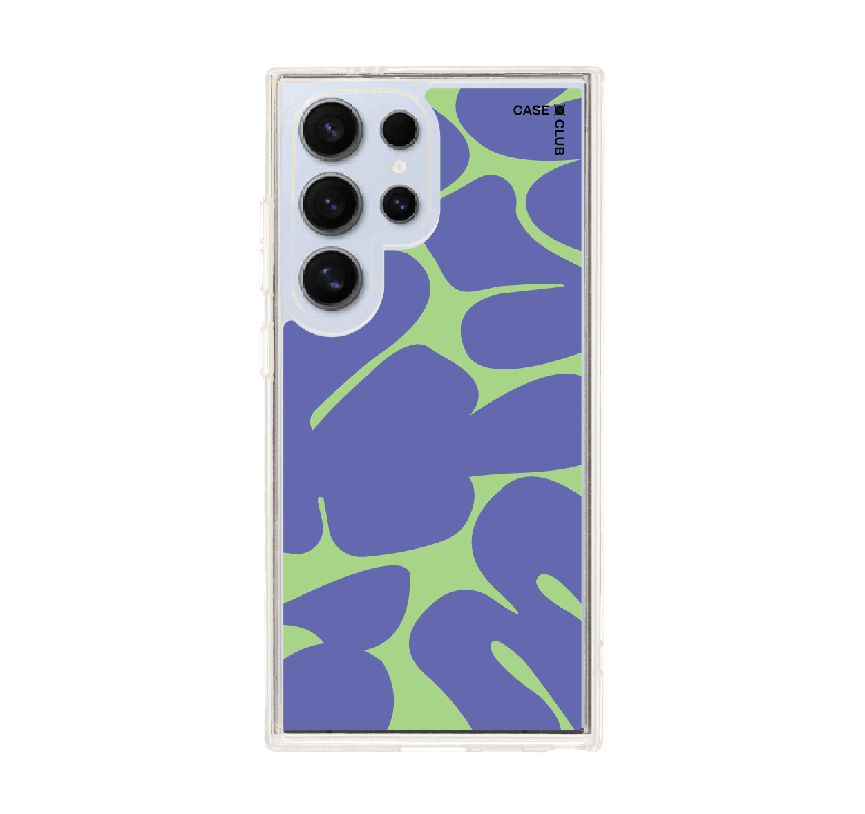 purple & green leaf pattern