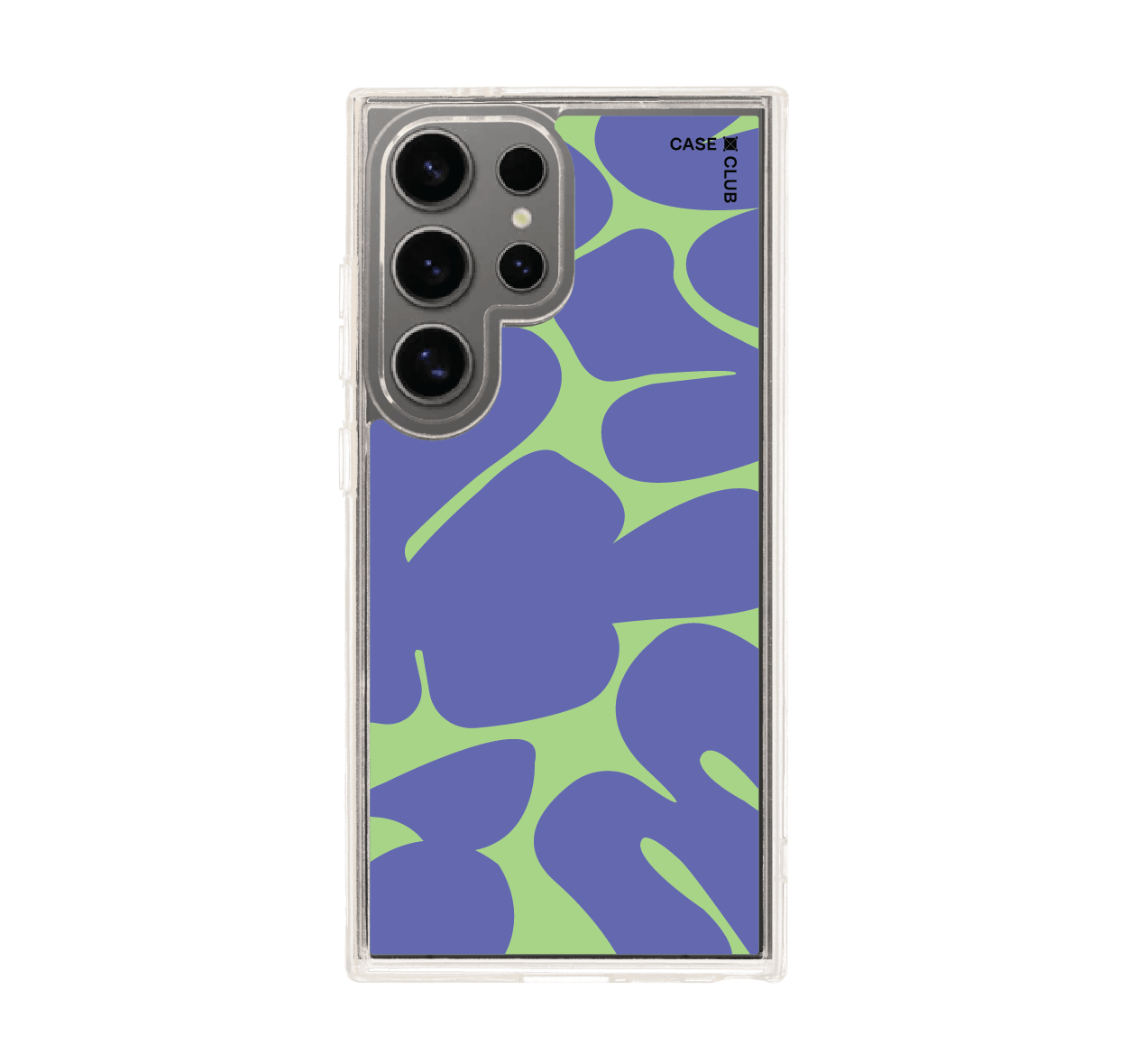 purple & green leaf pattern