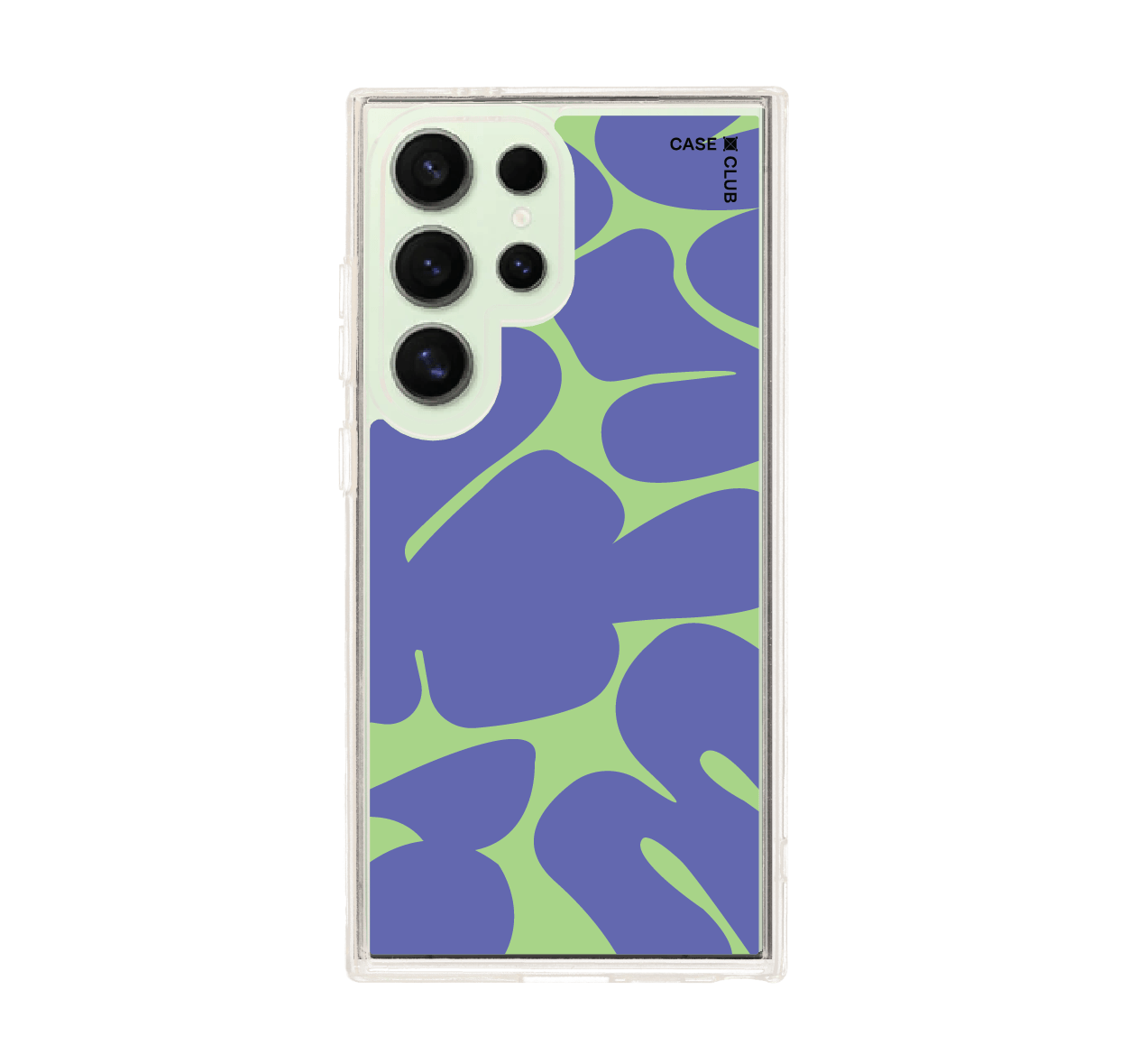 purple & green leaf pattern