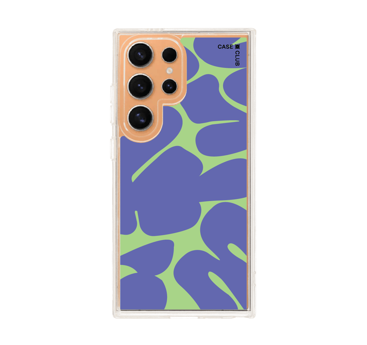 purple & green leaf pattern