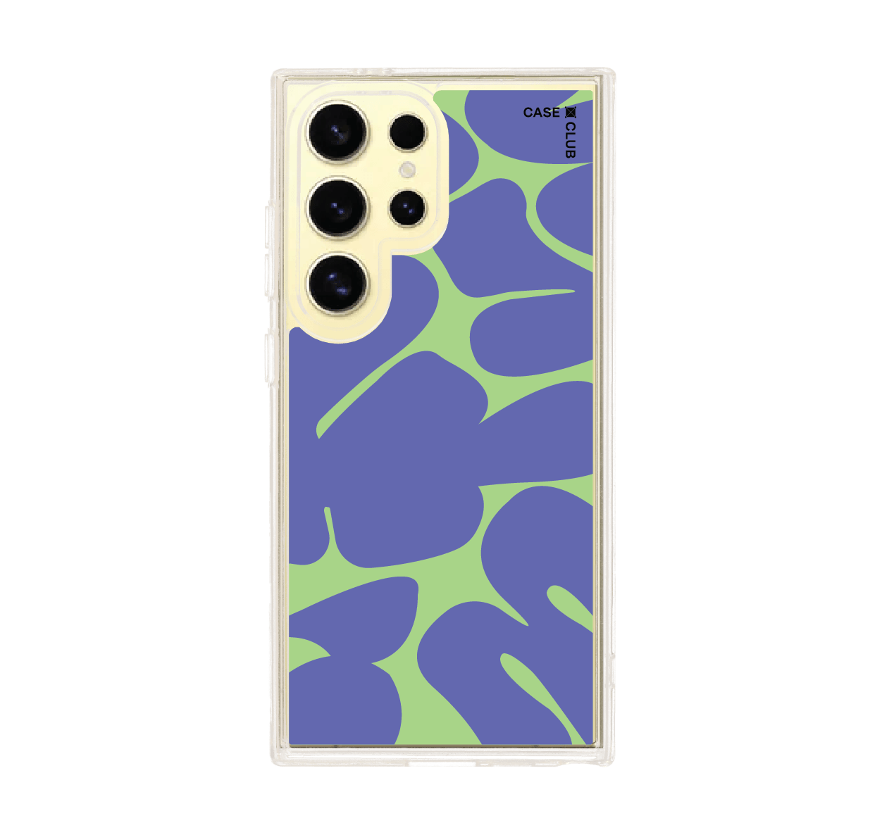 purple & green leaf pattern
