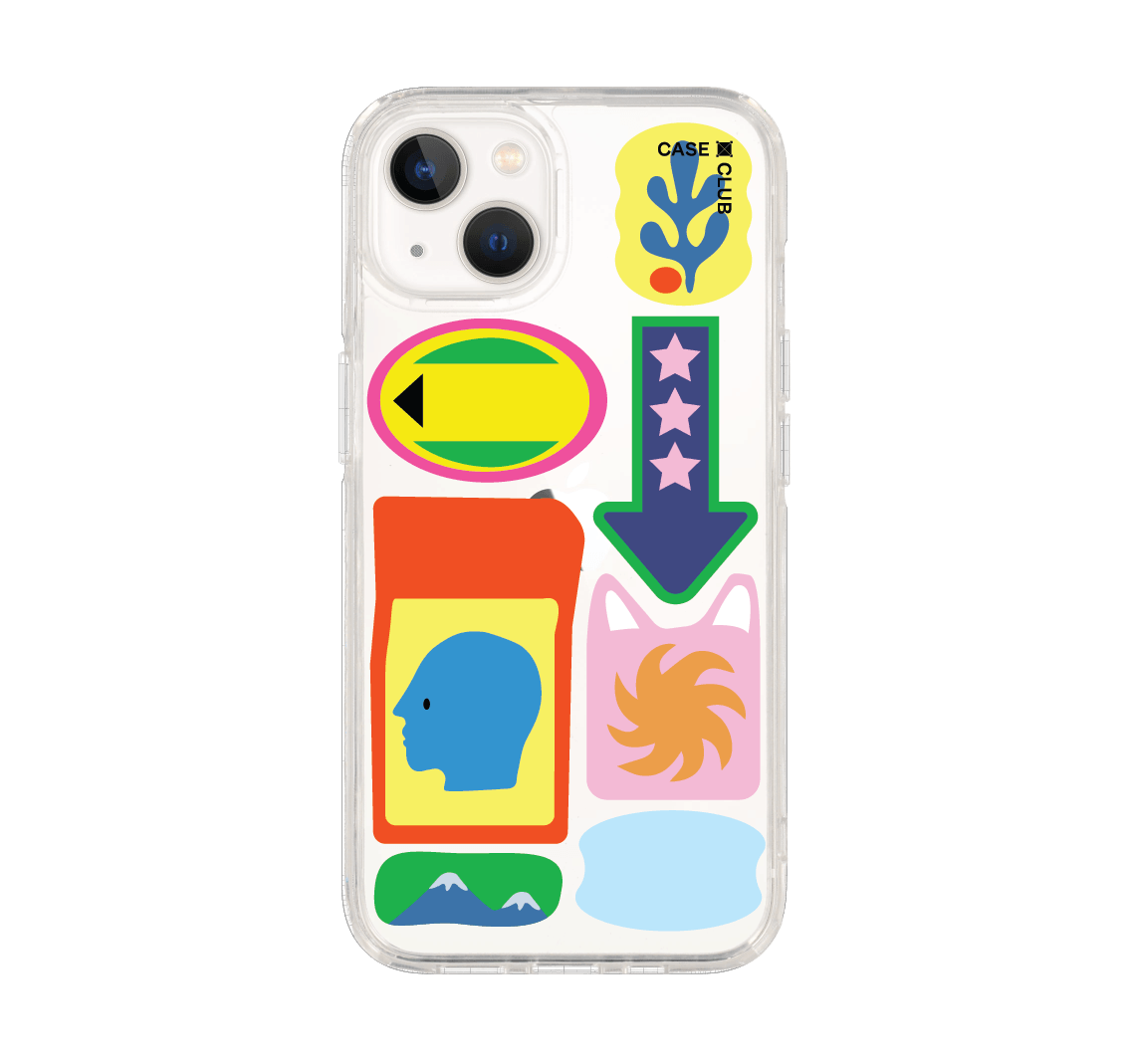เคสใส iPhone 13 สติกเกอร์ป้าย