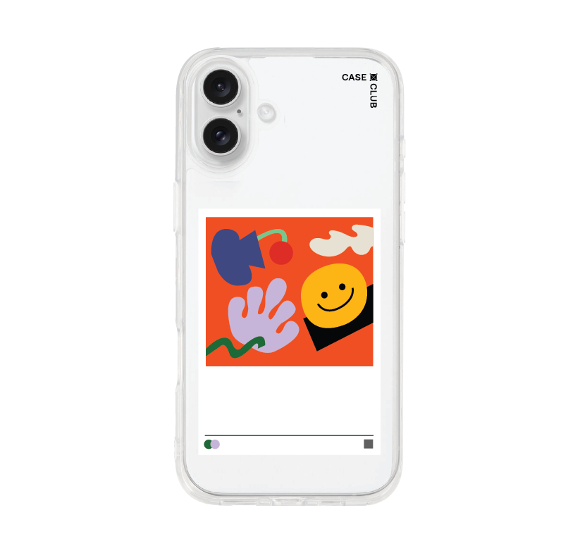 เคสใส iPhone 16 Plus โปสเตอร์ยิ้ม