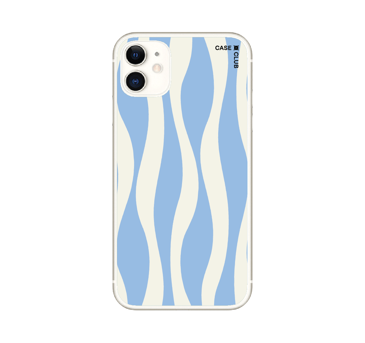 เคสใส iphone 11 ลายคลื่นขาวน้ำเงิน