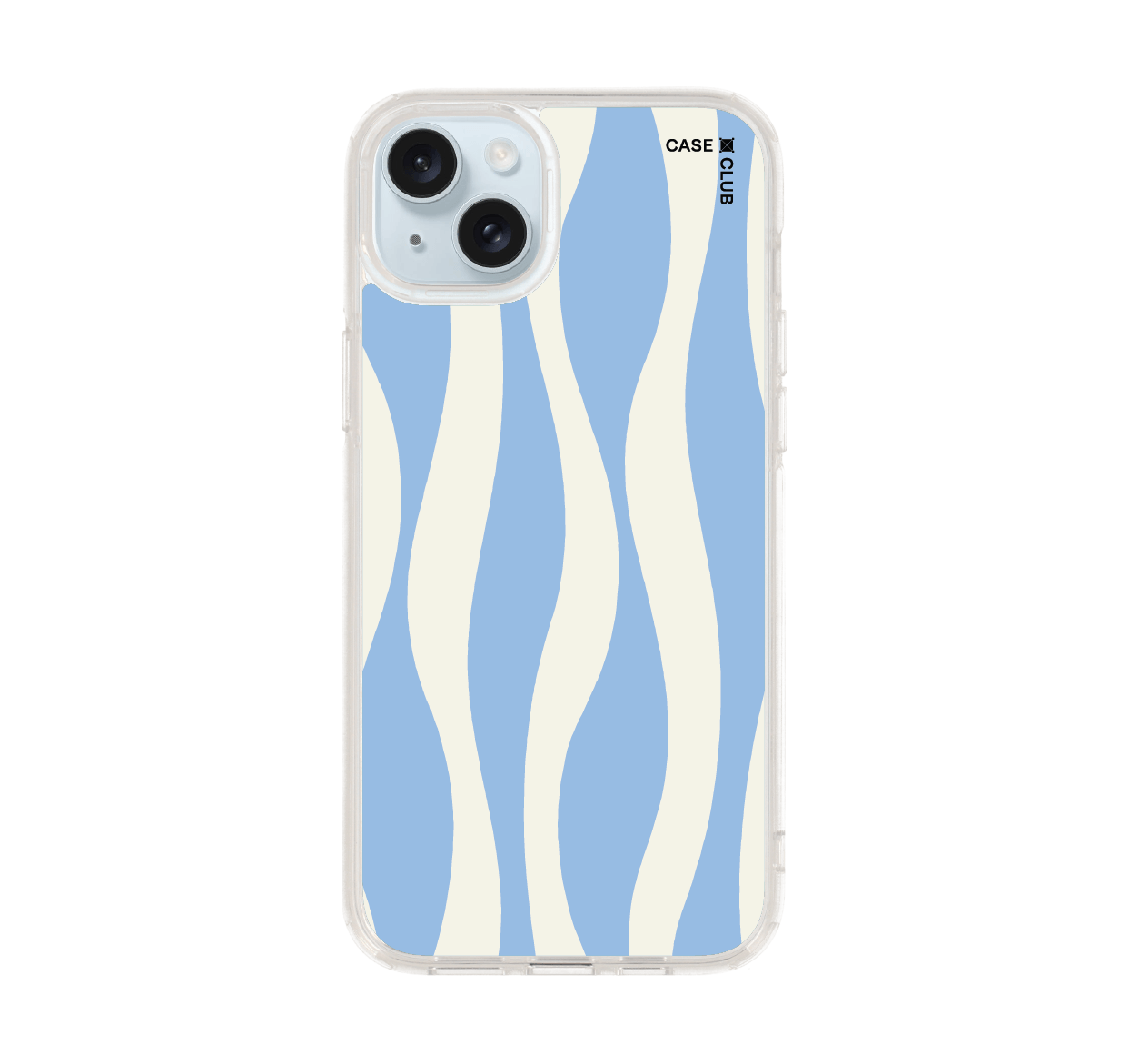 white & blue wavy pattern