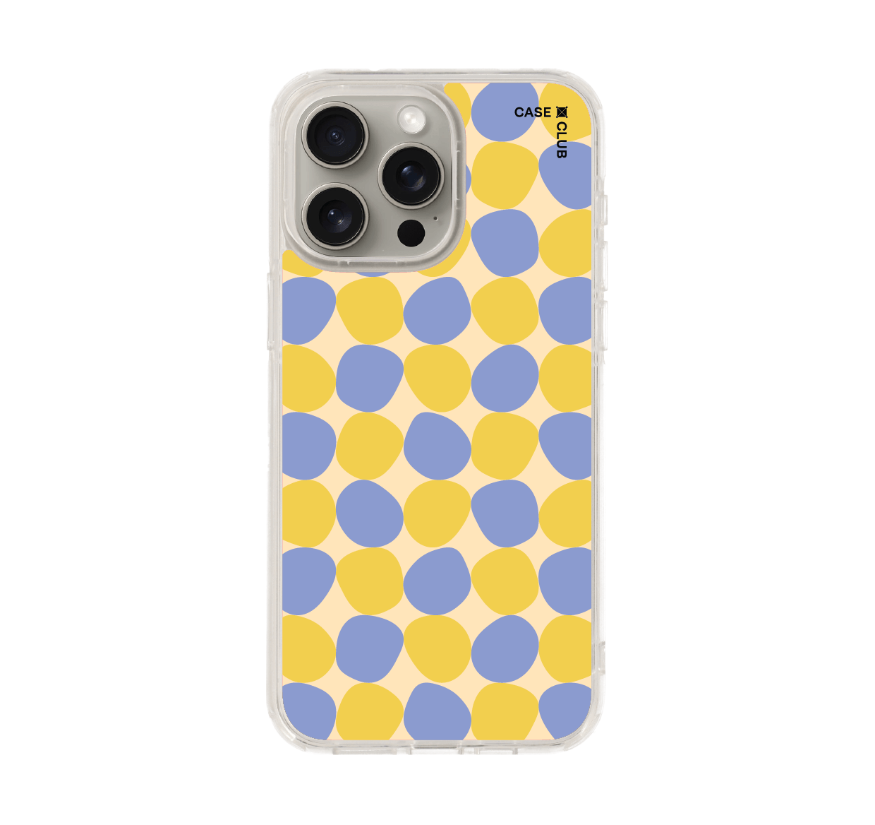 yellow stack polka dots