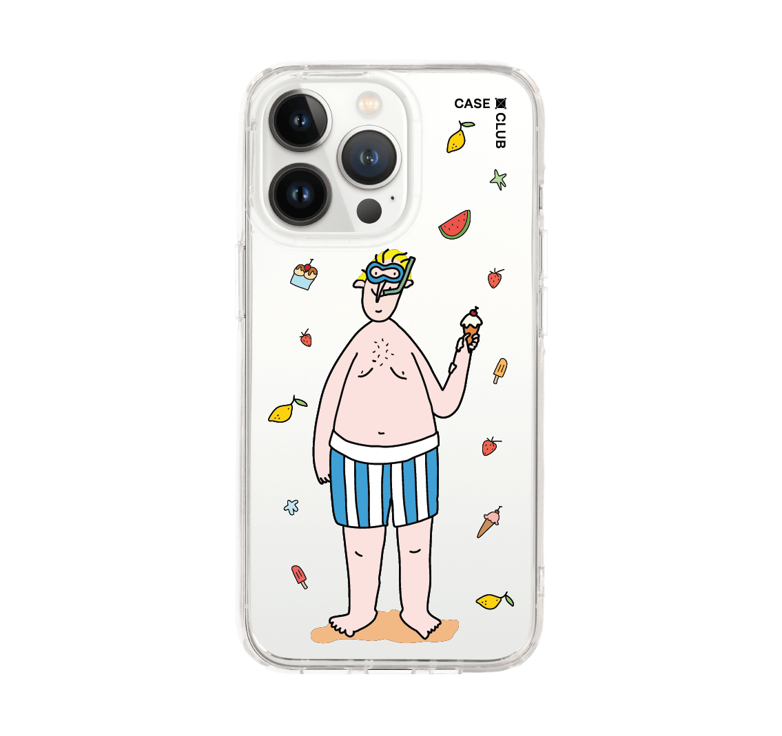 เคสใส iPhone 13 Pro พ่อชายหาด