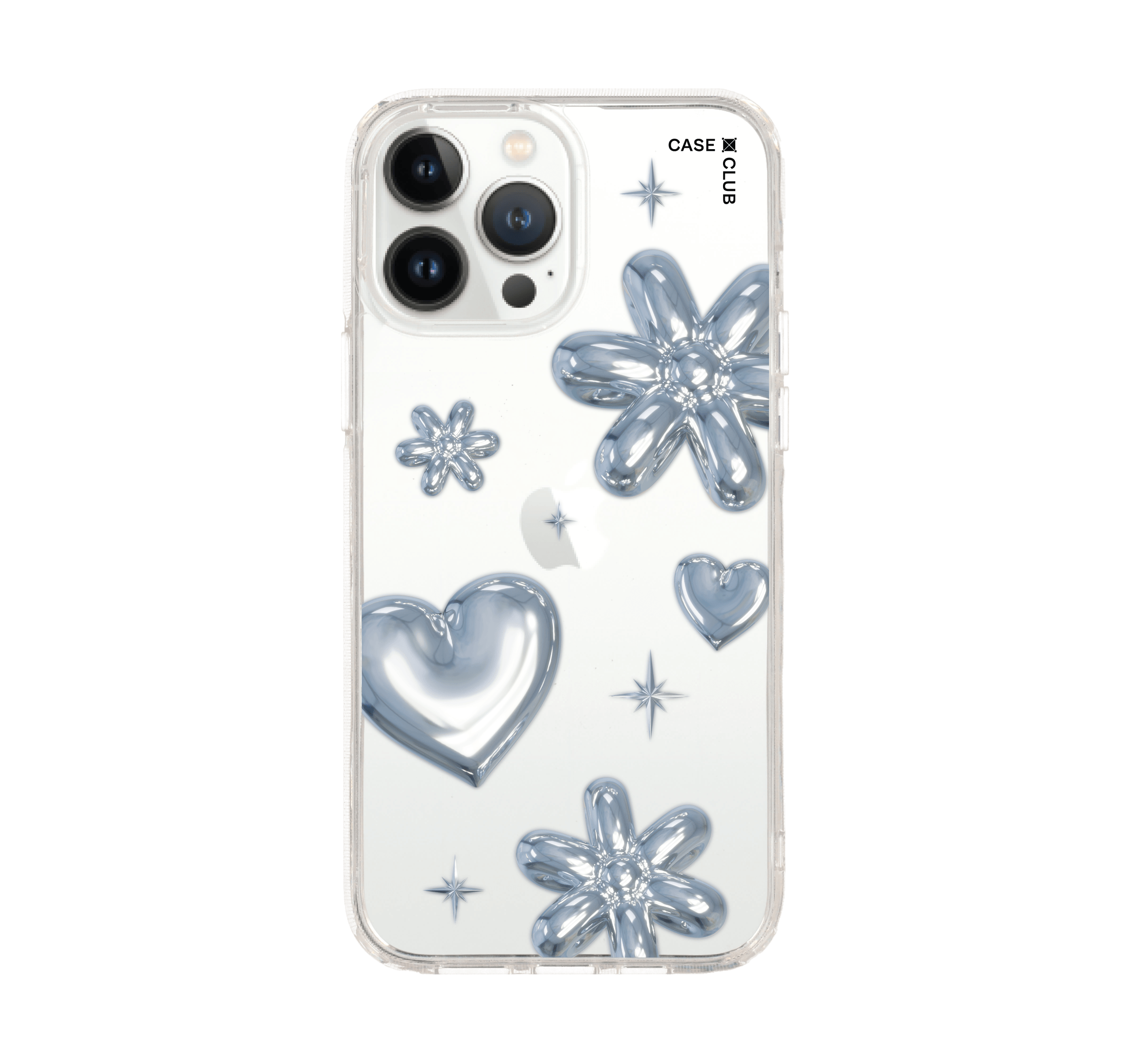 เคสใส iPhone 13 Pro Max ลูกโป่งดอกไม้