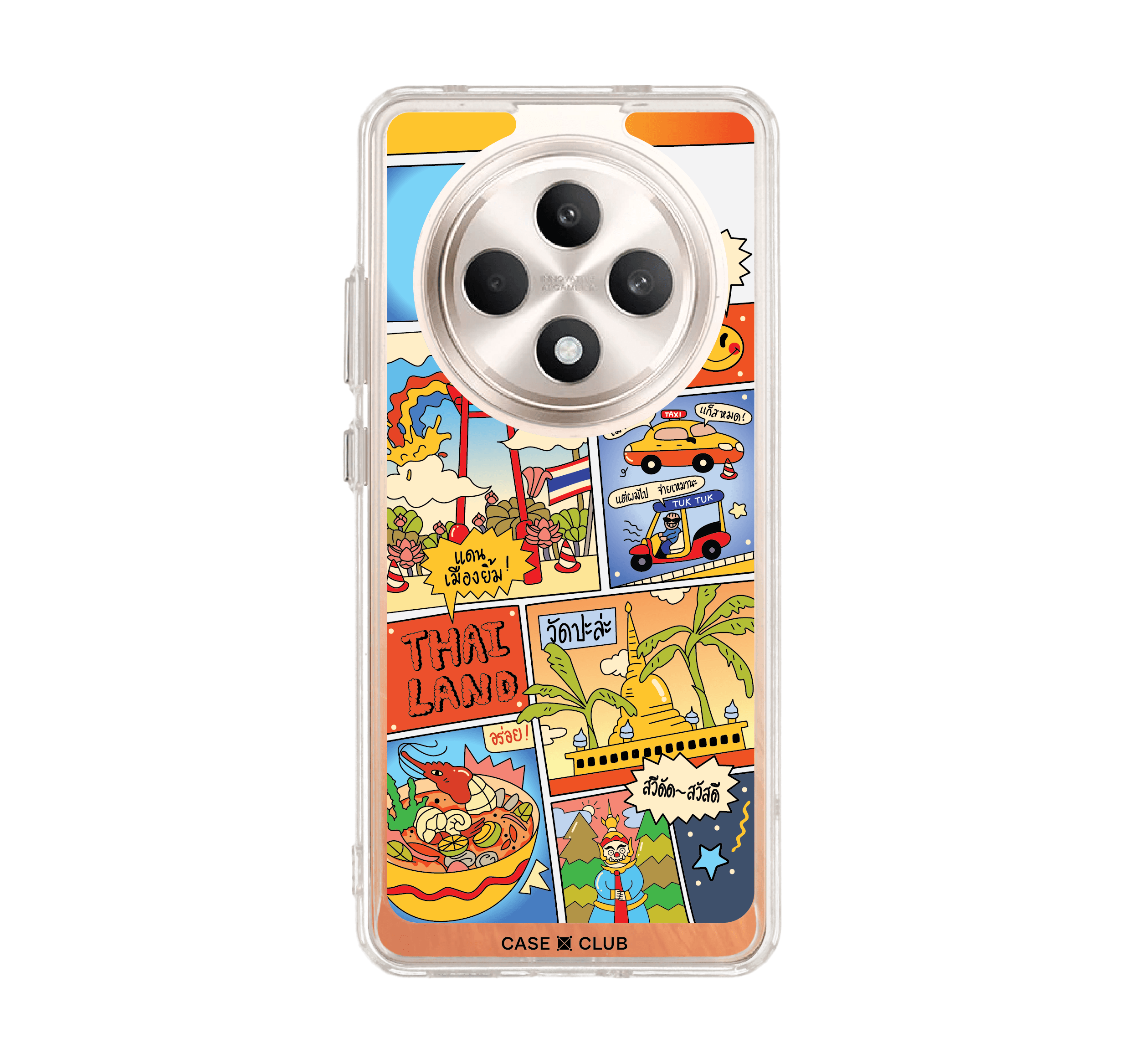 เคสใส Oppo Reno 12F การ์ตูนไทย