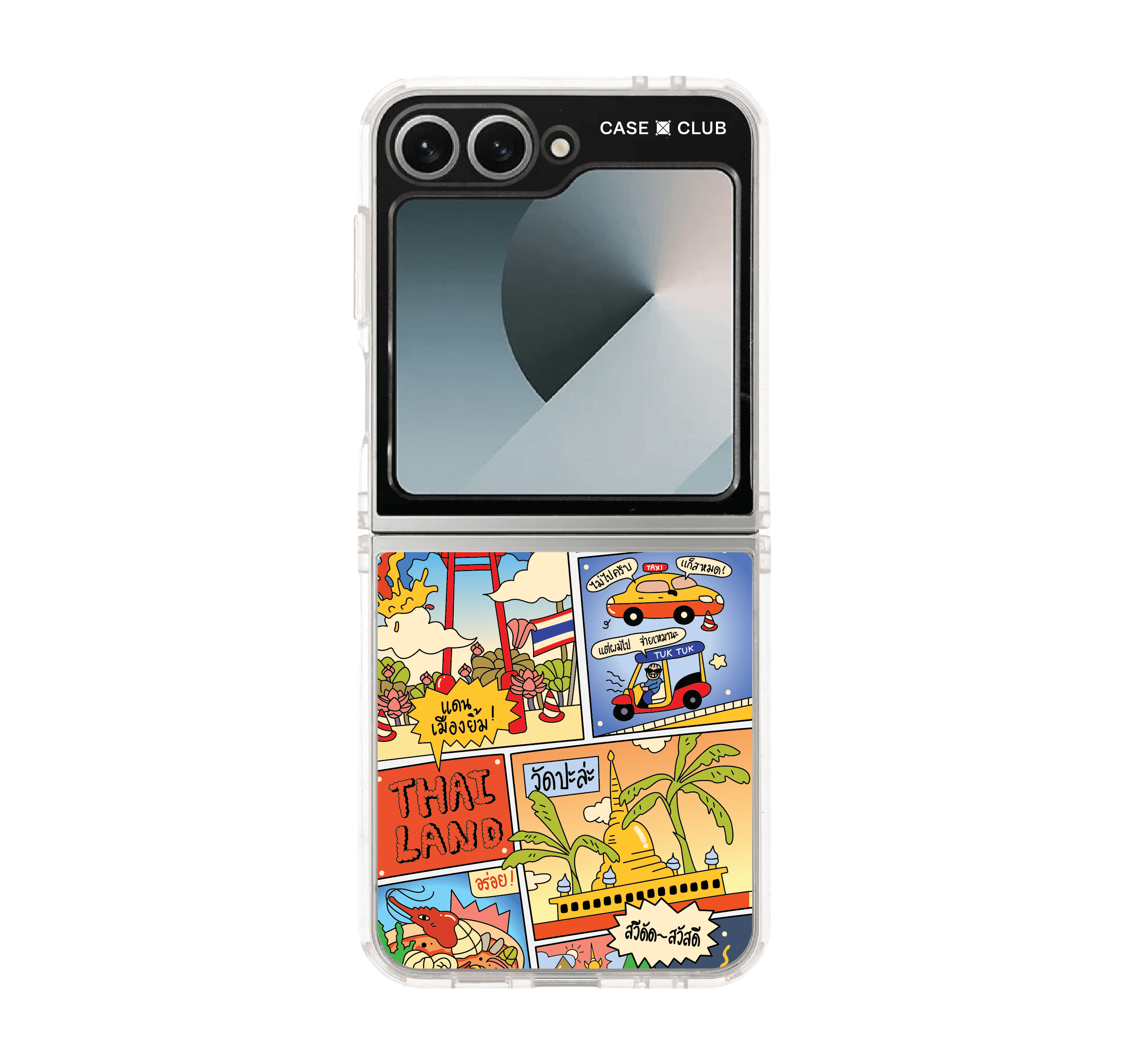 เคสใส Samsung Galaxy Z Flip 6 การ์ตูนไทย