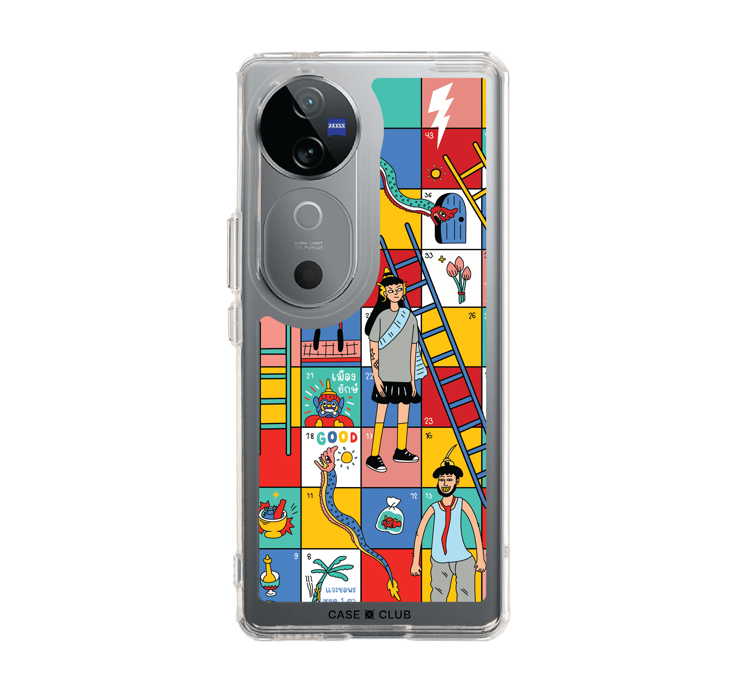 เคสใส vivo v40 5g งูและบันไดไทย