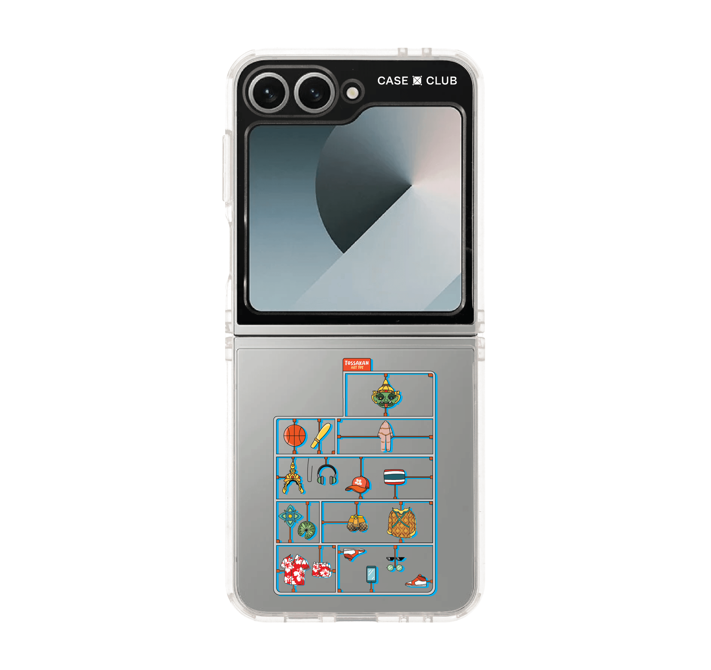 samsung galaxy z flip 6 clear case thai toys