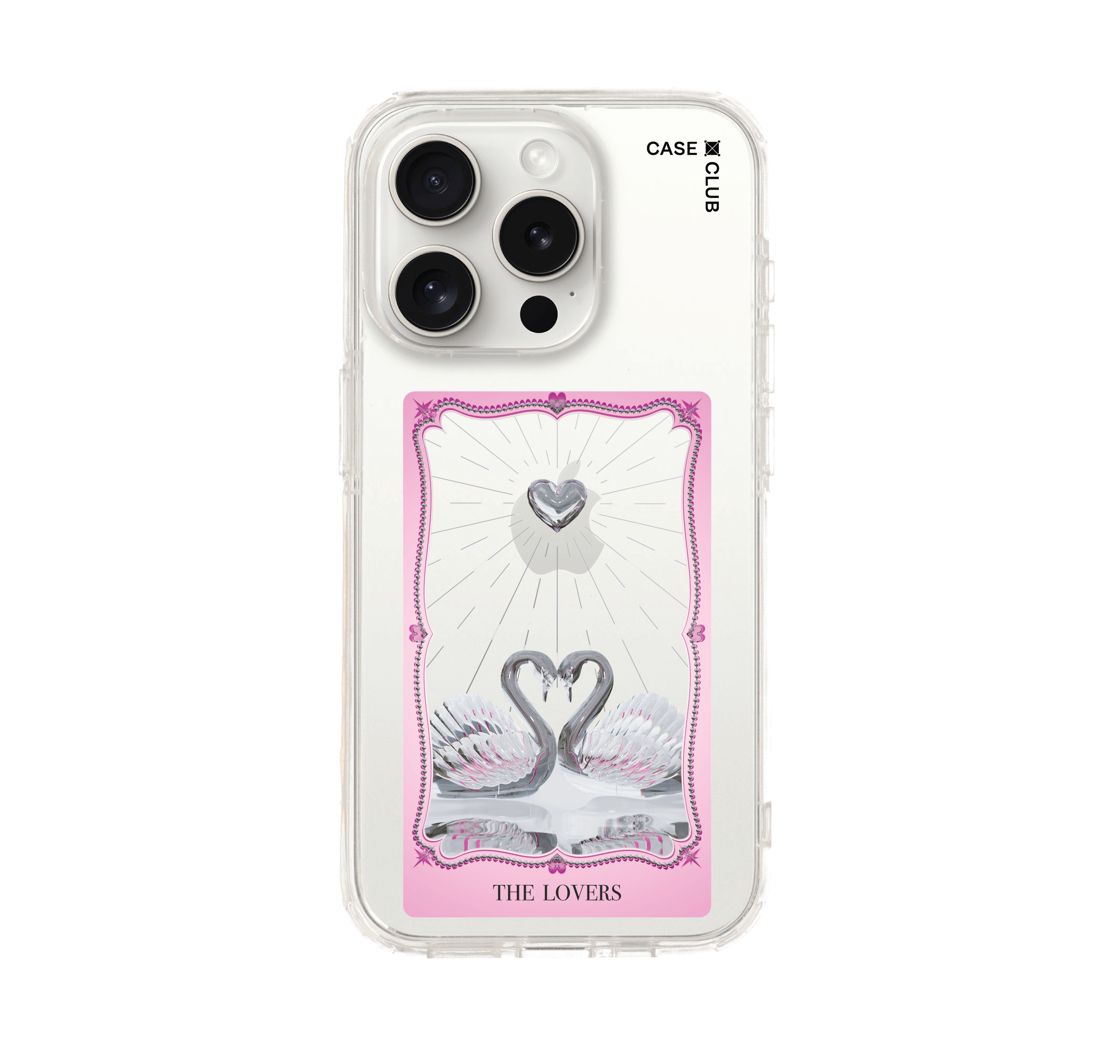 เคสใส iPhone 15 Pro คู่รักน่ารัก