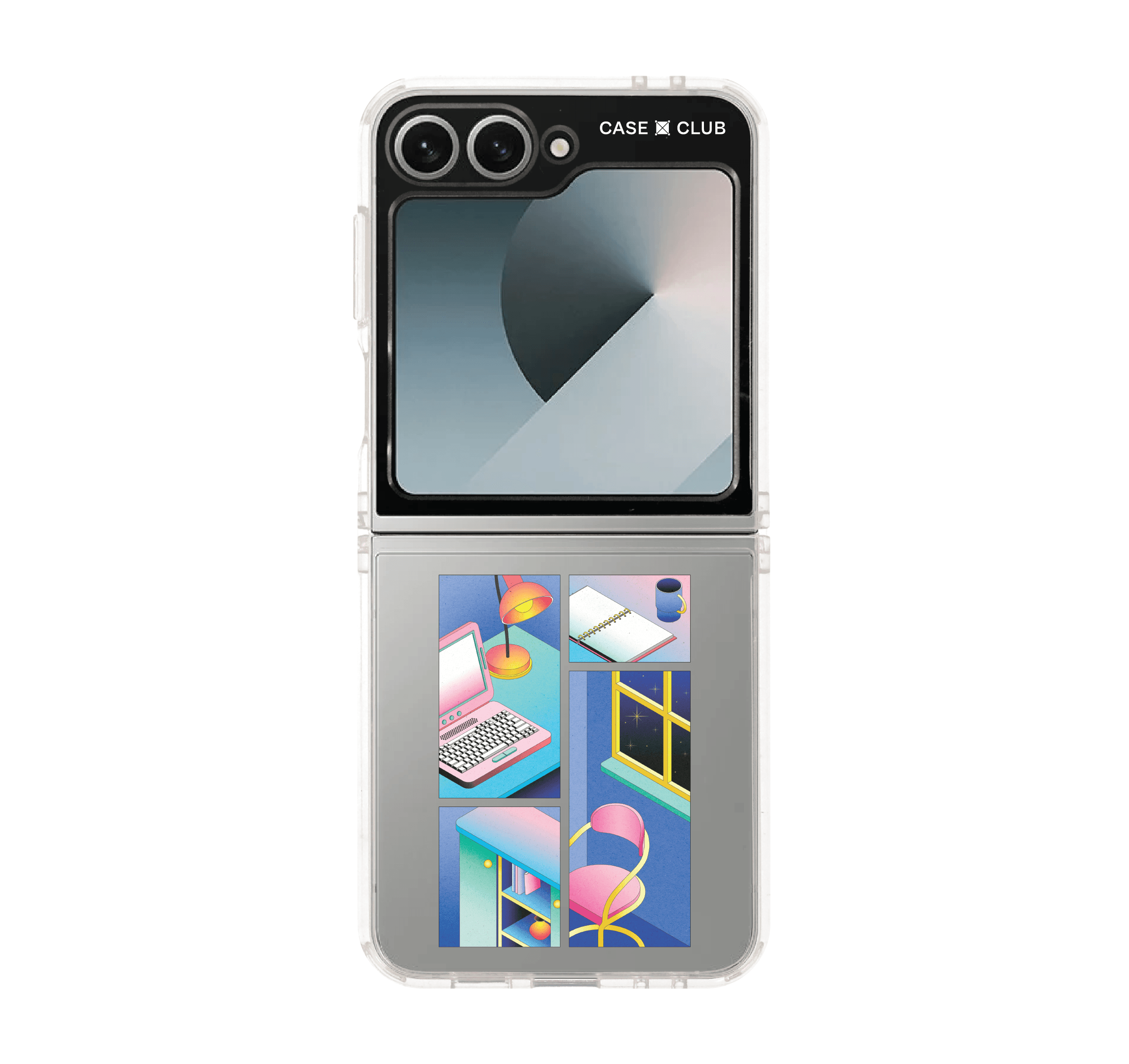 samsung galaxy z flip 6 clear case work life