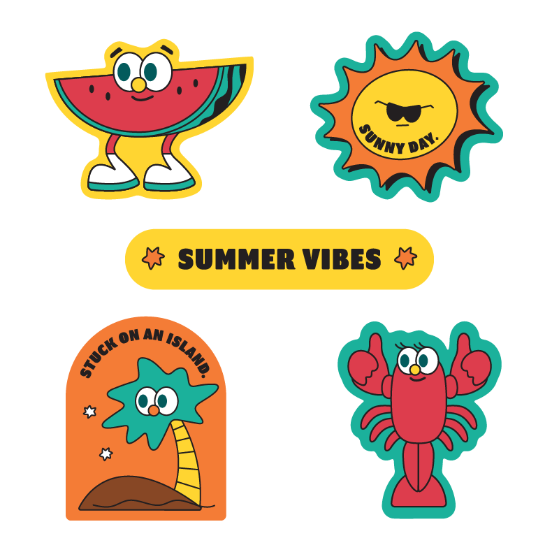 Summer Vibes Sticker