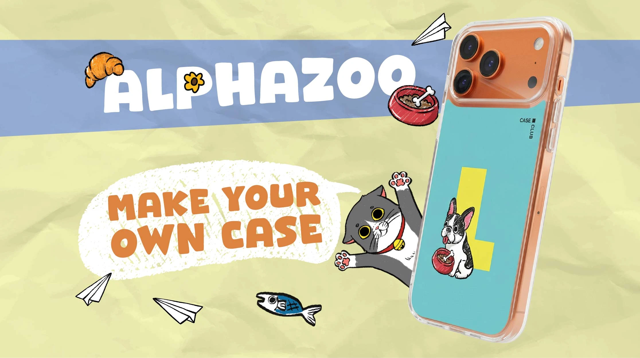 alphazoo collection – design your own cute phone case