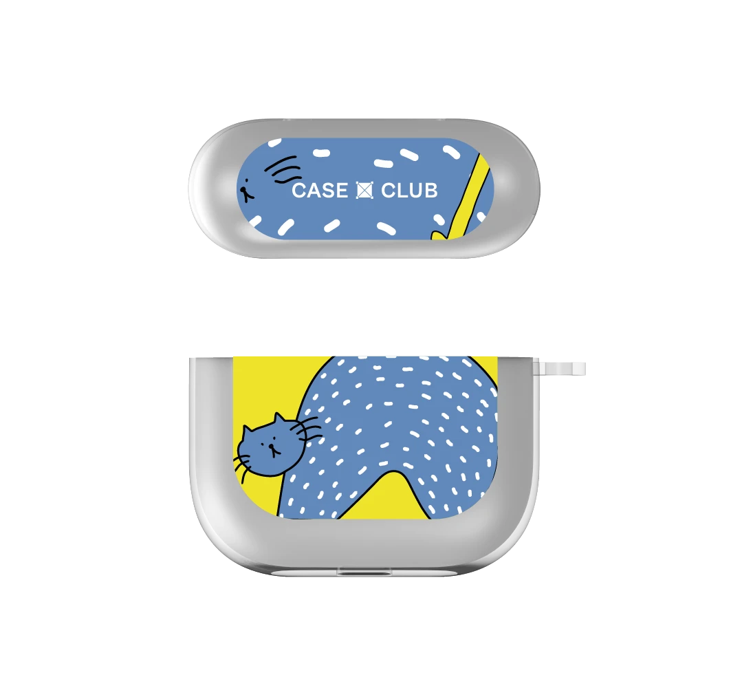 blue cat with yellow boots