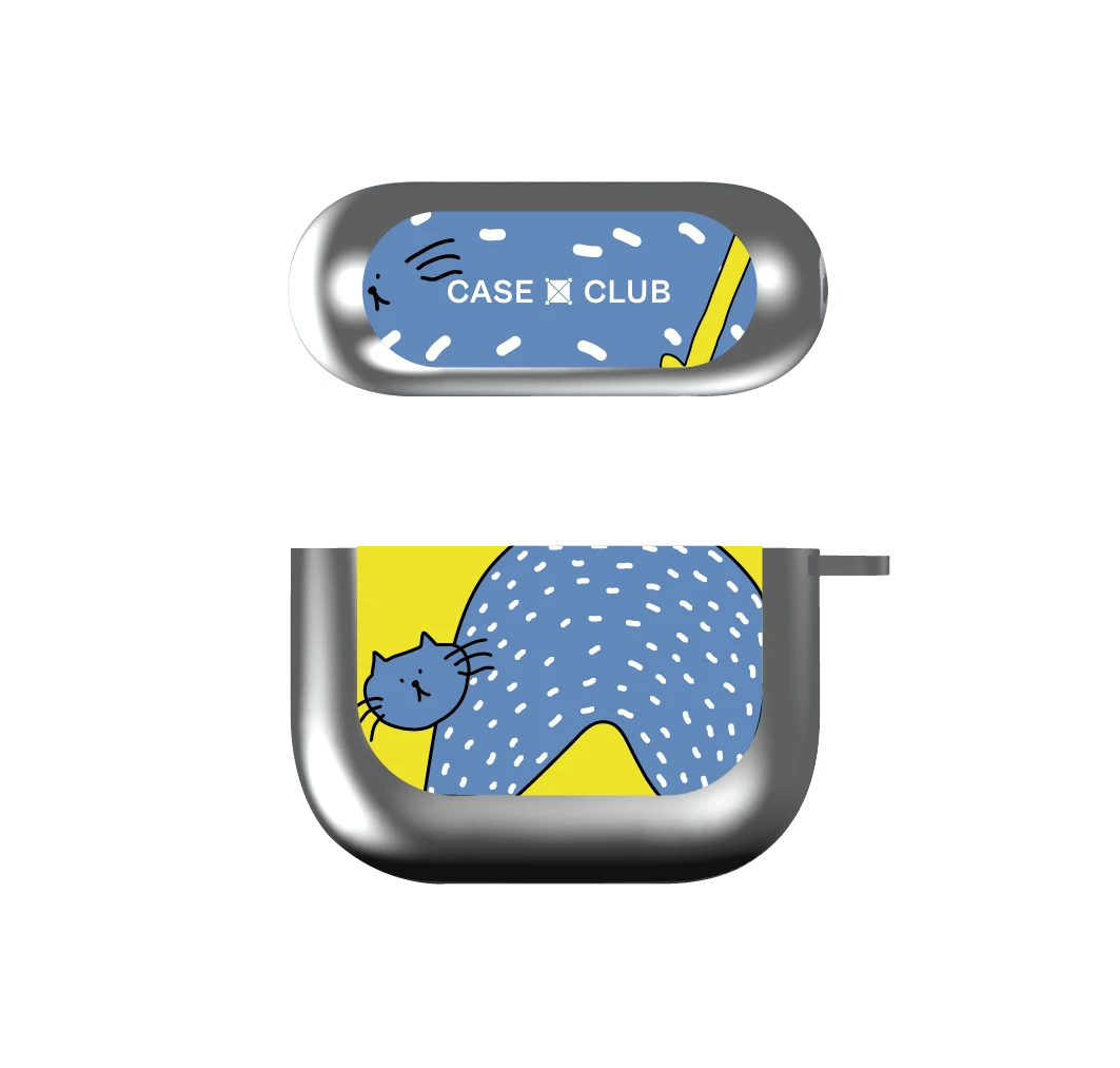 blue cat with yellow boots