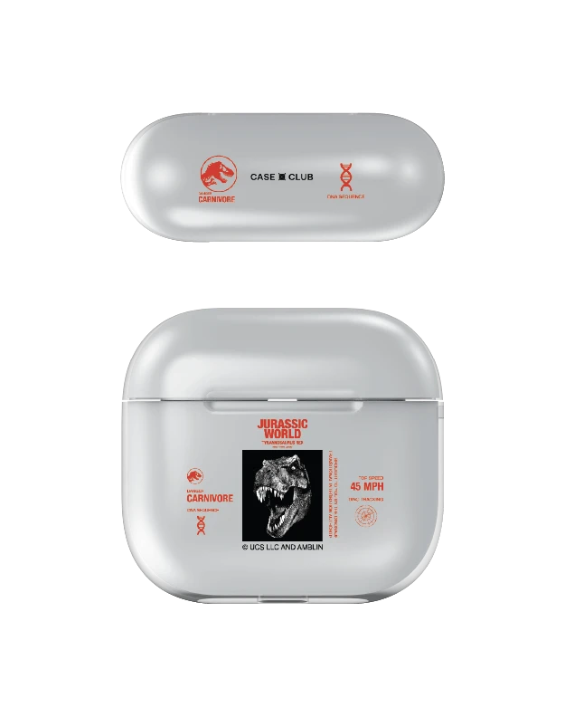 airpods 4 clear case jurassic t-rex carnivore
